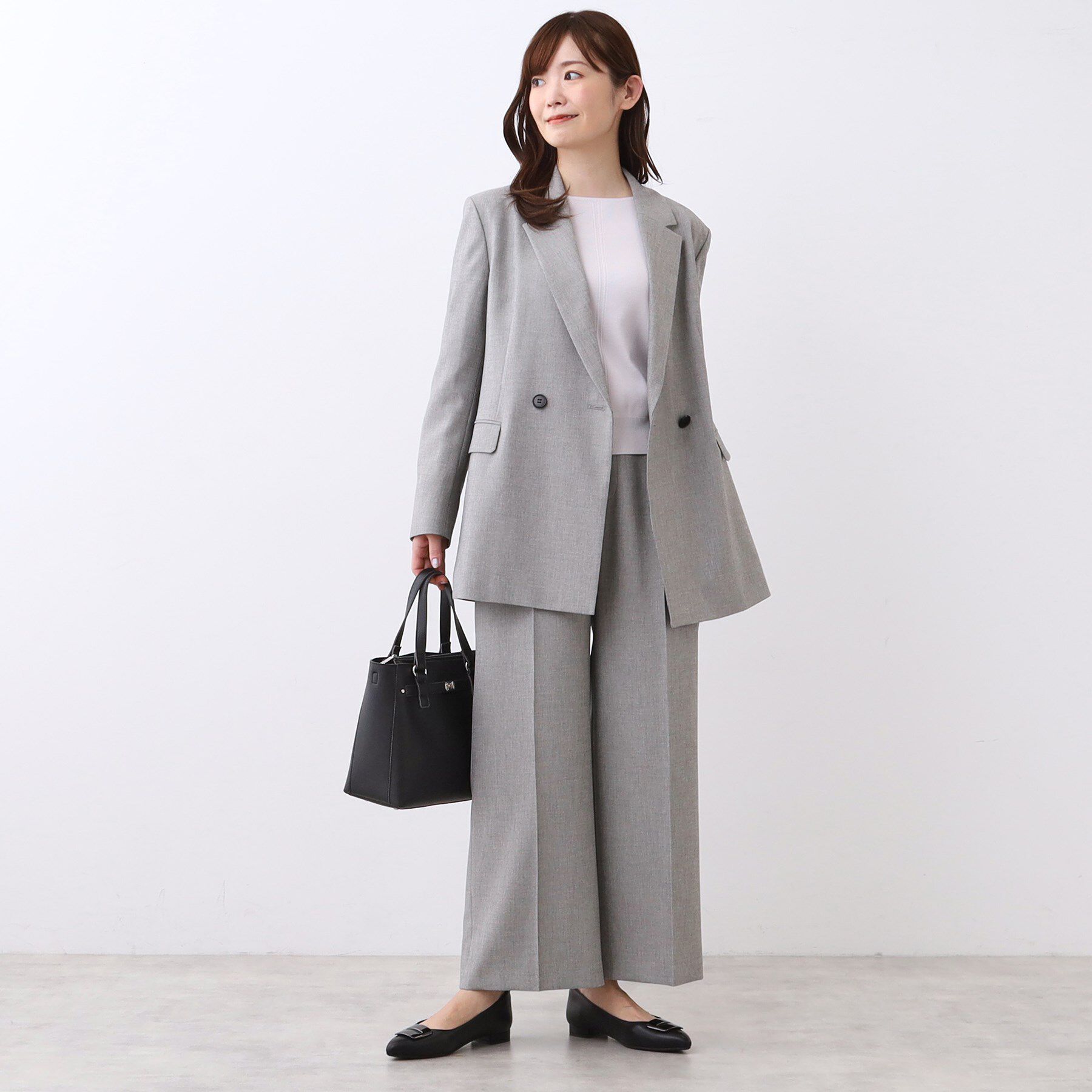 Reflect「【単品使いOK◎／ライトアウター／セットアップ可】リラクシーメランジジャケット」|テーラードジャケット|