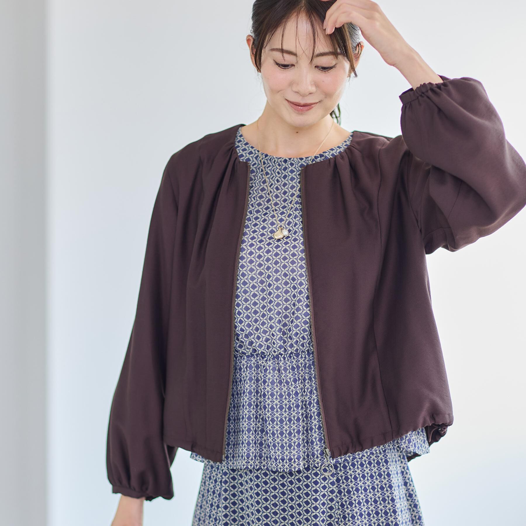 Reflect「【ライトアウター／ゆったり羽織れる／気軽な羽織りに◎】ライトブルゾン」|ブルゾン・スタジャン|