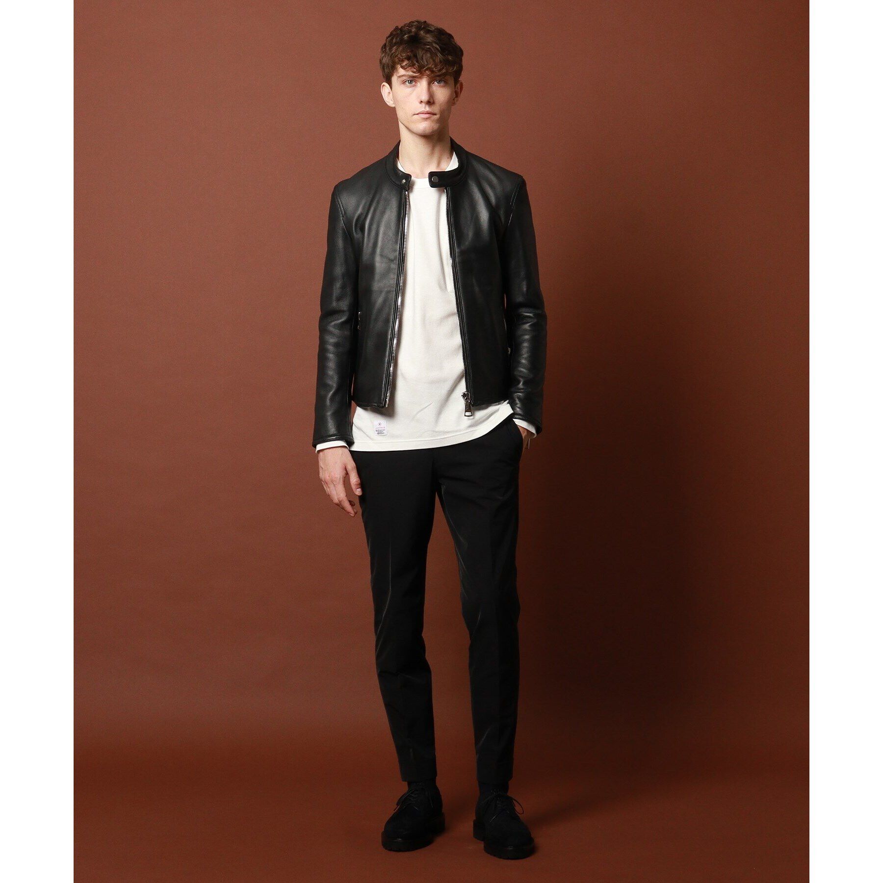 DRESSTERIOR「【干場義雅&times;DRESSTERIOR】レザーライダースジャケット」|ライダースジャケット|