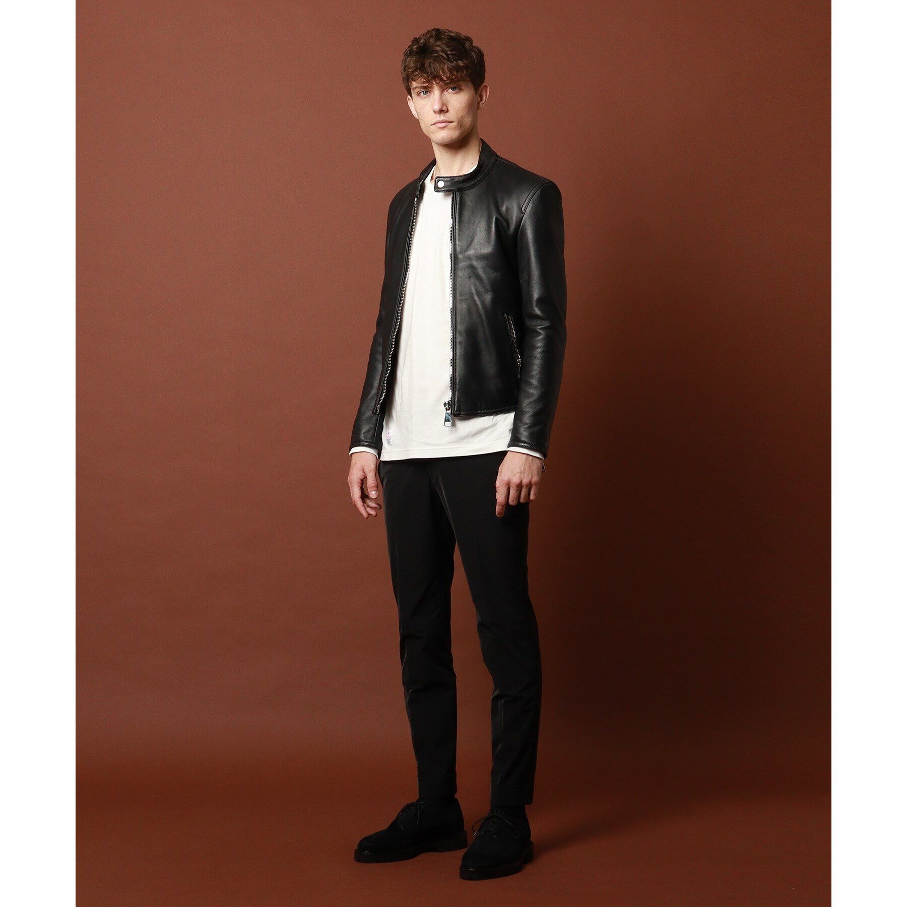 DRESSTERIOR「【干場義雅&times;DRESSTERIOR】レザーライダースジャケット」|ライダースジャケット|