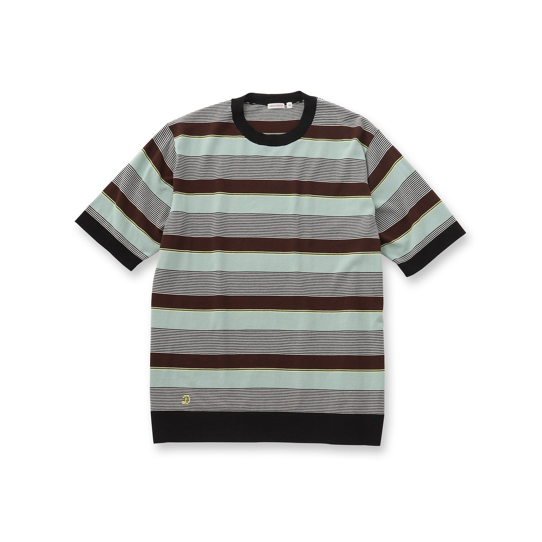 DRESSTERIOR「コットンシルク混 マルチボーダーニット」|ニット・セーター|