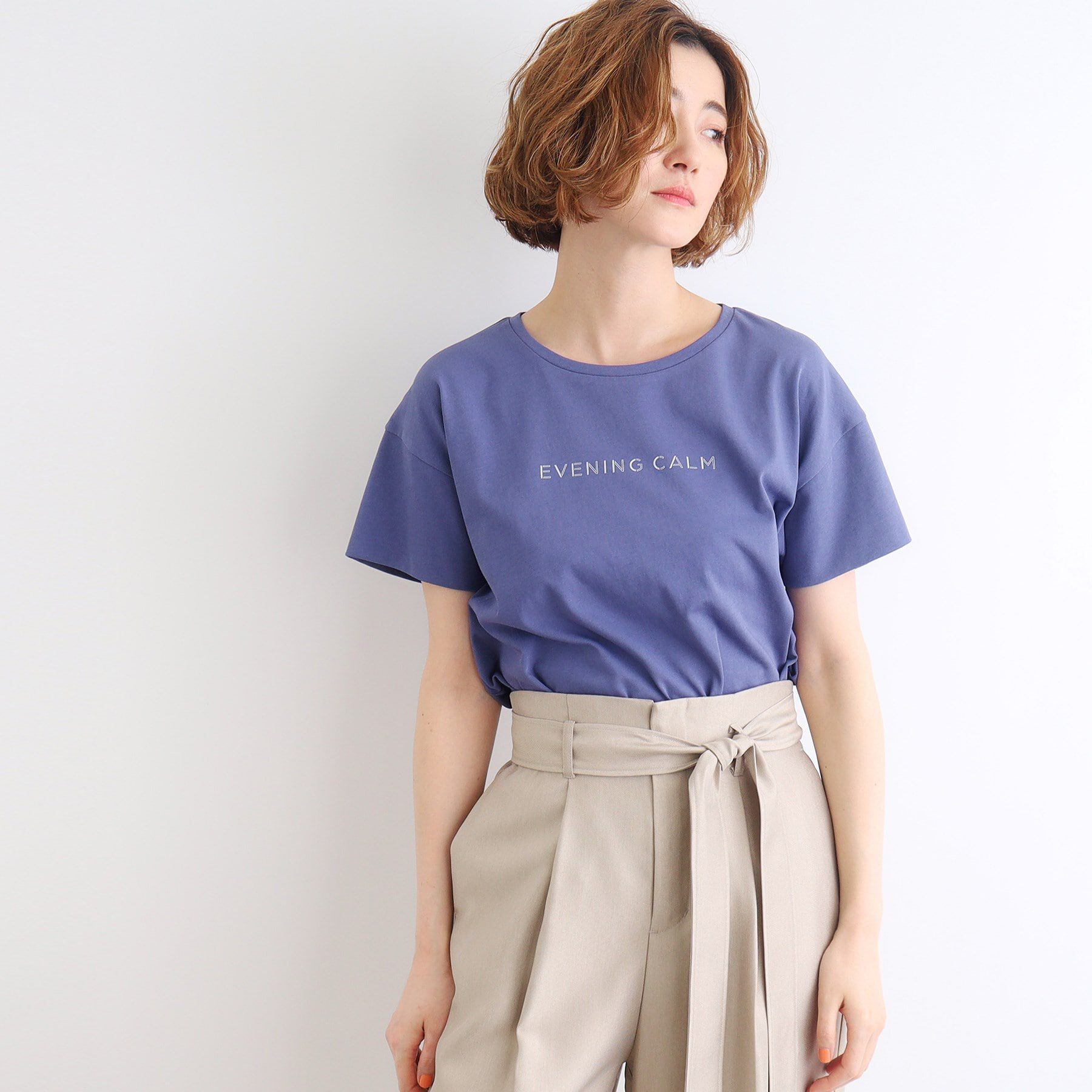 grove「＜接触冷感／UVカット／ご自宅で洗える＞袖フォルムプリントTシャツ」|Tシャツ・カットソー|