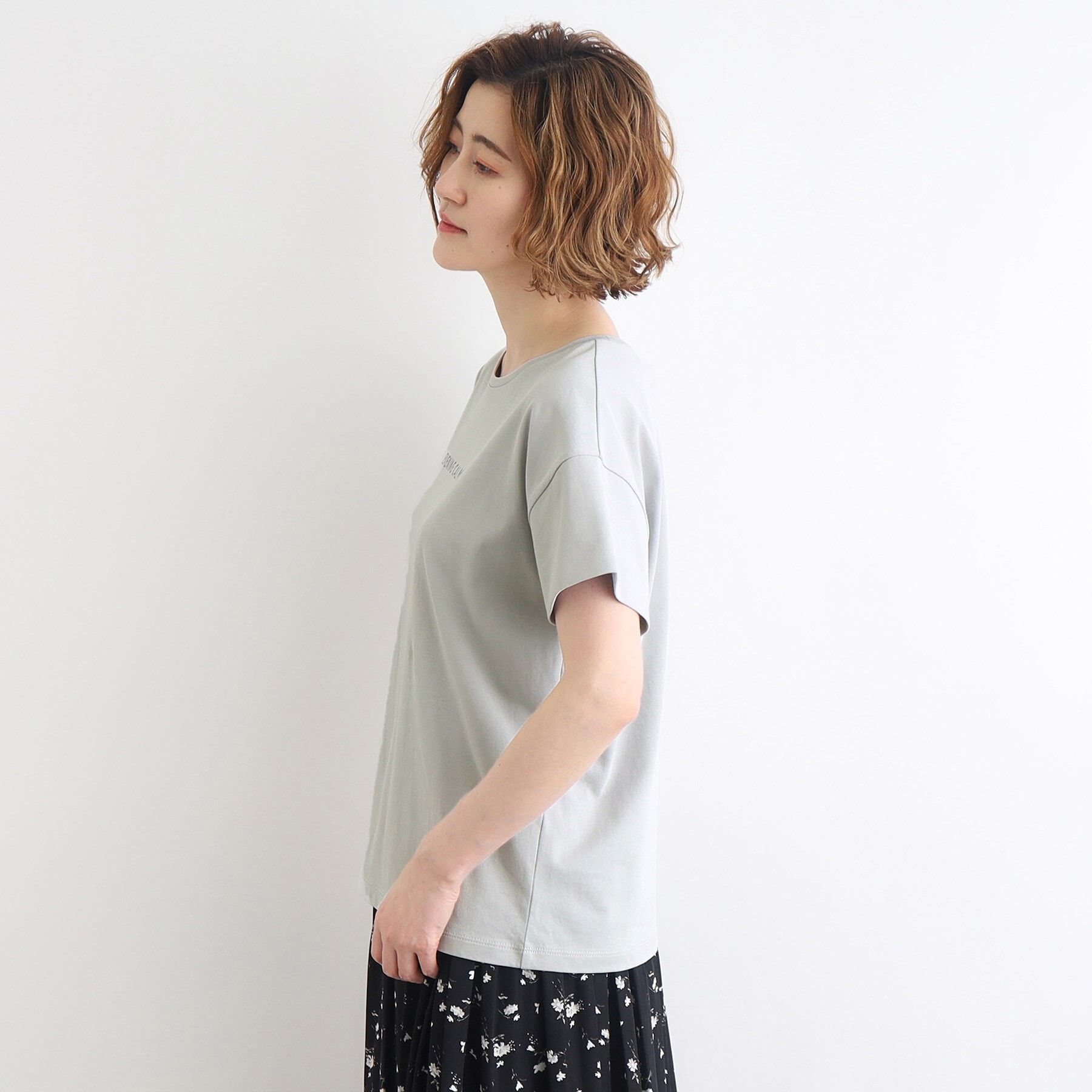 grove「＜接触冷感／UVカット／ご自宅で洗える＞袖フォルムプリントTシャツ」|Tシャツ・カットソー|
