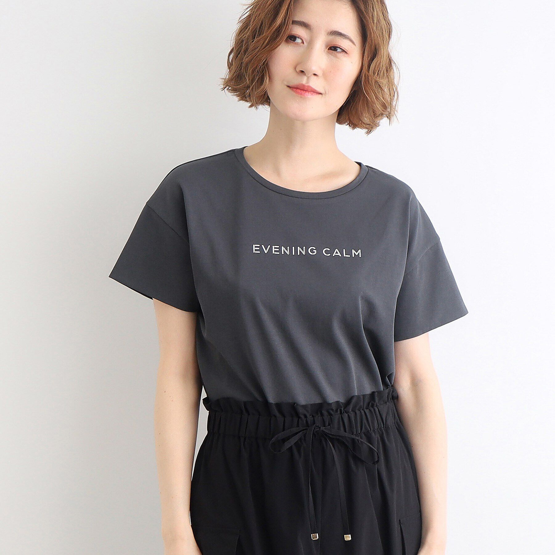 grove「＜接触冷感／UVカット／ご自宅で洗える＞袖フォルムプリントTシャツ」|Tシャツ・カットソー|