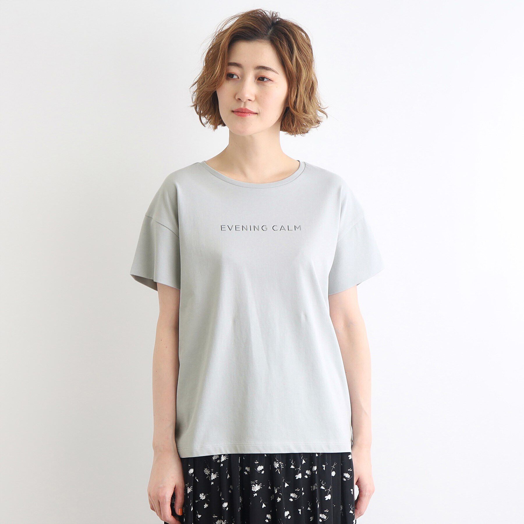 grove「＜接触冷感／UVカット／ご自宅で洗える＞袖フォルムプリントTシャツ」|Tシャツ・カットソー|