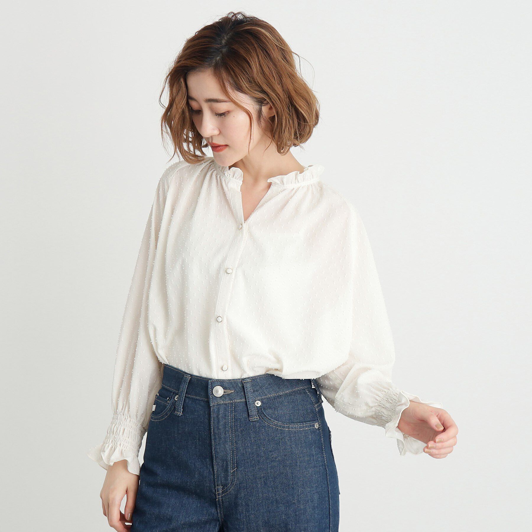 grove「シャーリングボリュームブラウス」|シャツ・ブラウス|