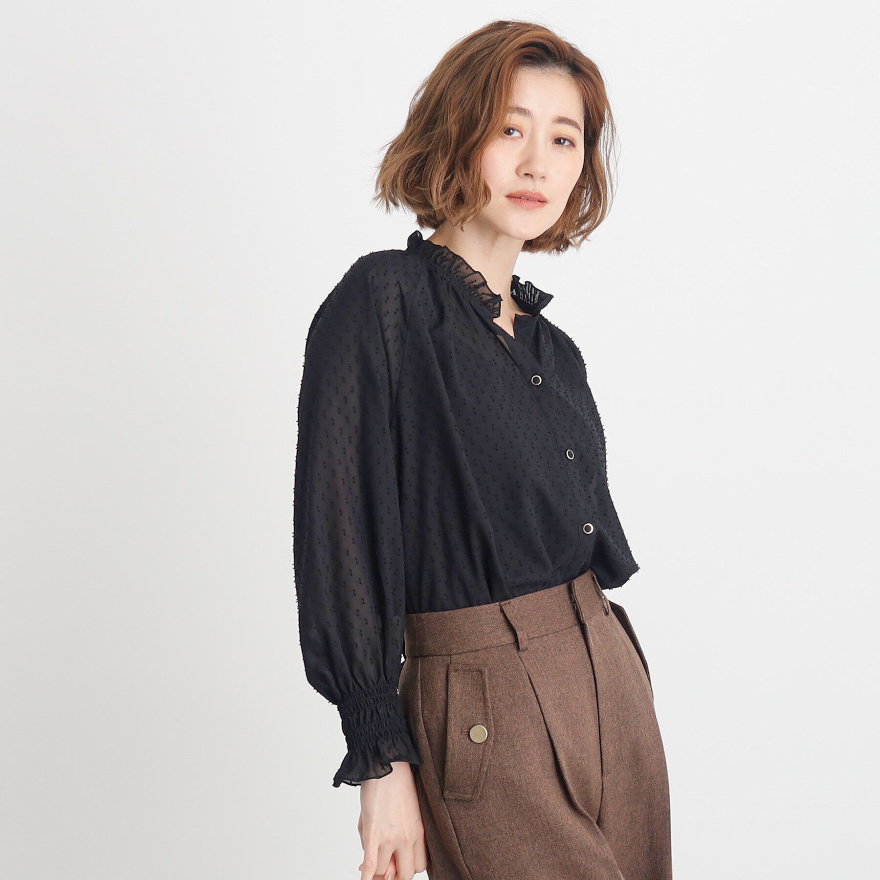 grove「シャーリングボリュームブラウス」|シャツ・ブラウス|