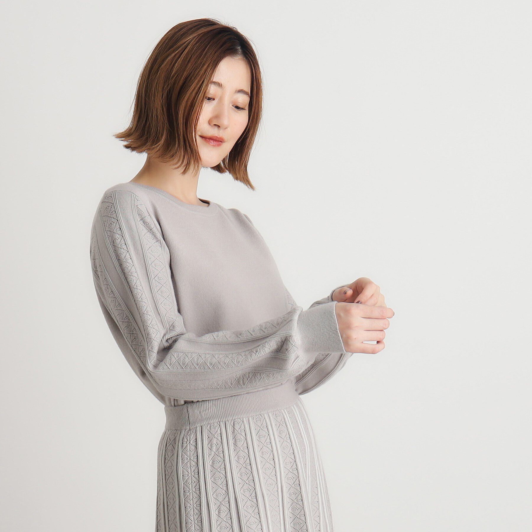 grove「SET UP対応 袖コンニットプルオーバー」|ニット・セーター|