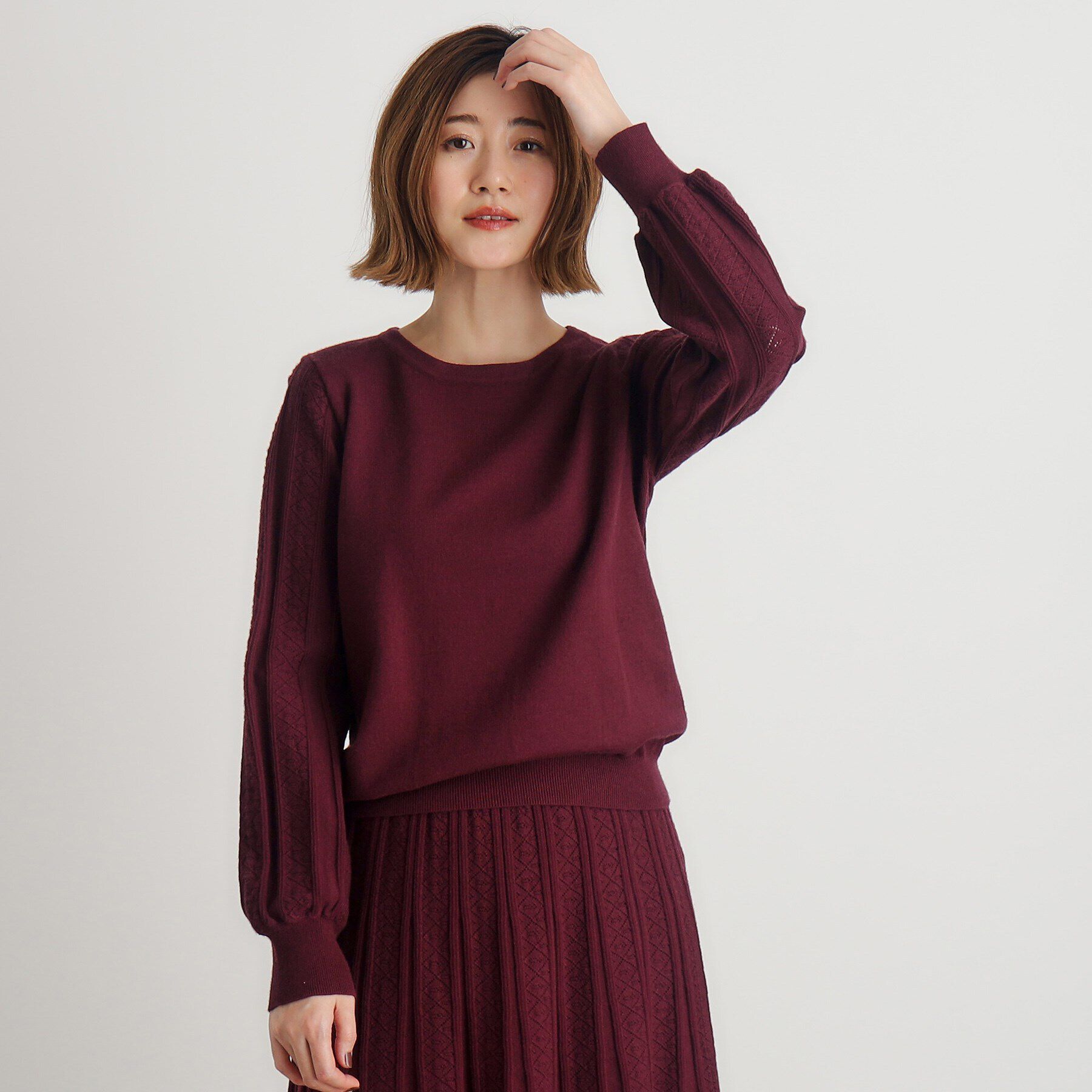 grove「SET UP対応 袖コンニットプルオーバー」|ニット・セーター|