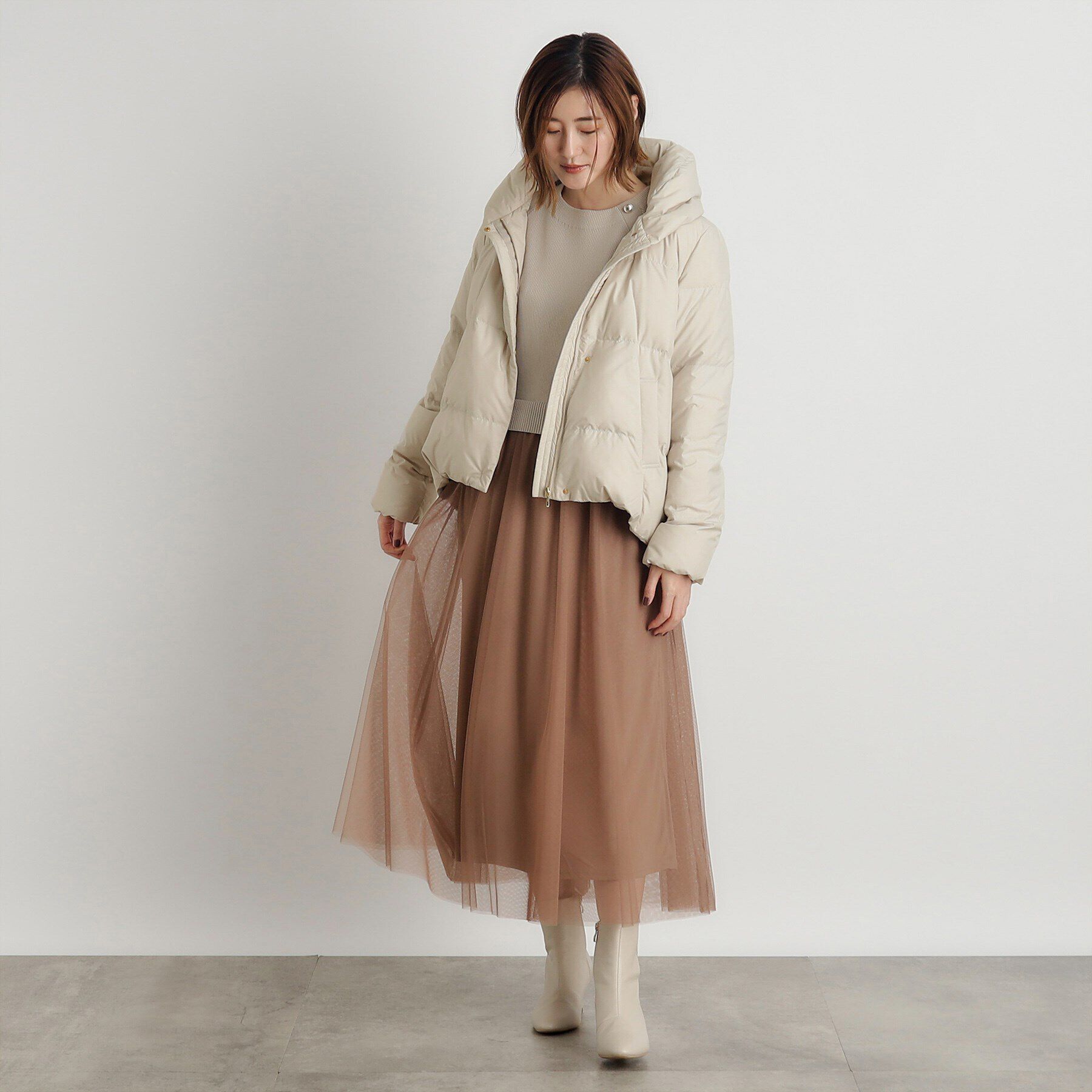 grove「【雑誌掲載】800FP多機能つつまれショートダウン」|ダウン|