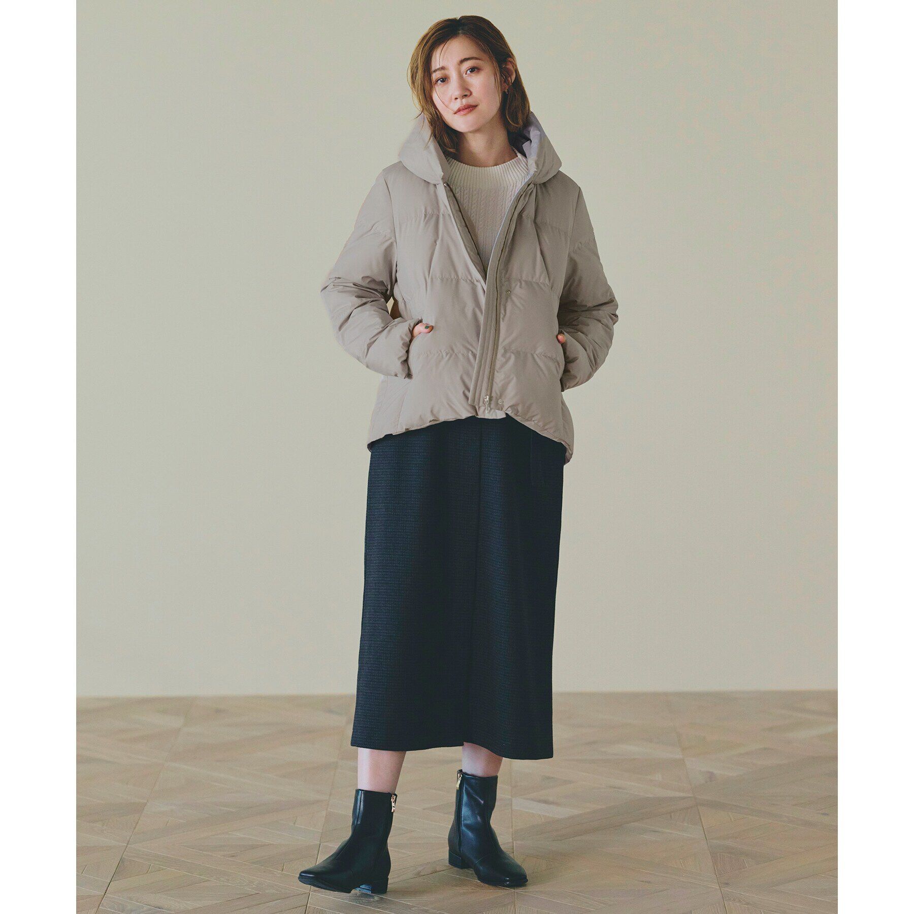 grove「【雑誌掲載】800FP多機能つつまれショートダウン」|ダウン|