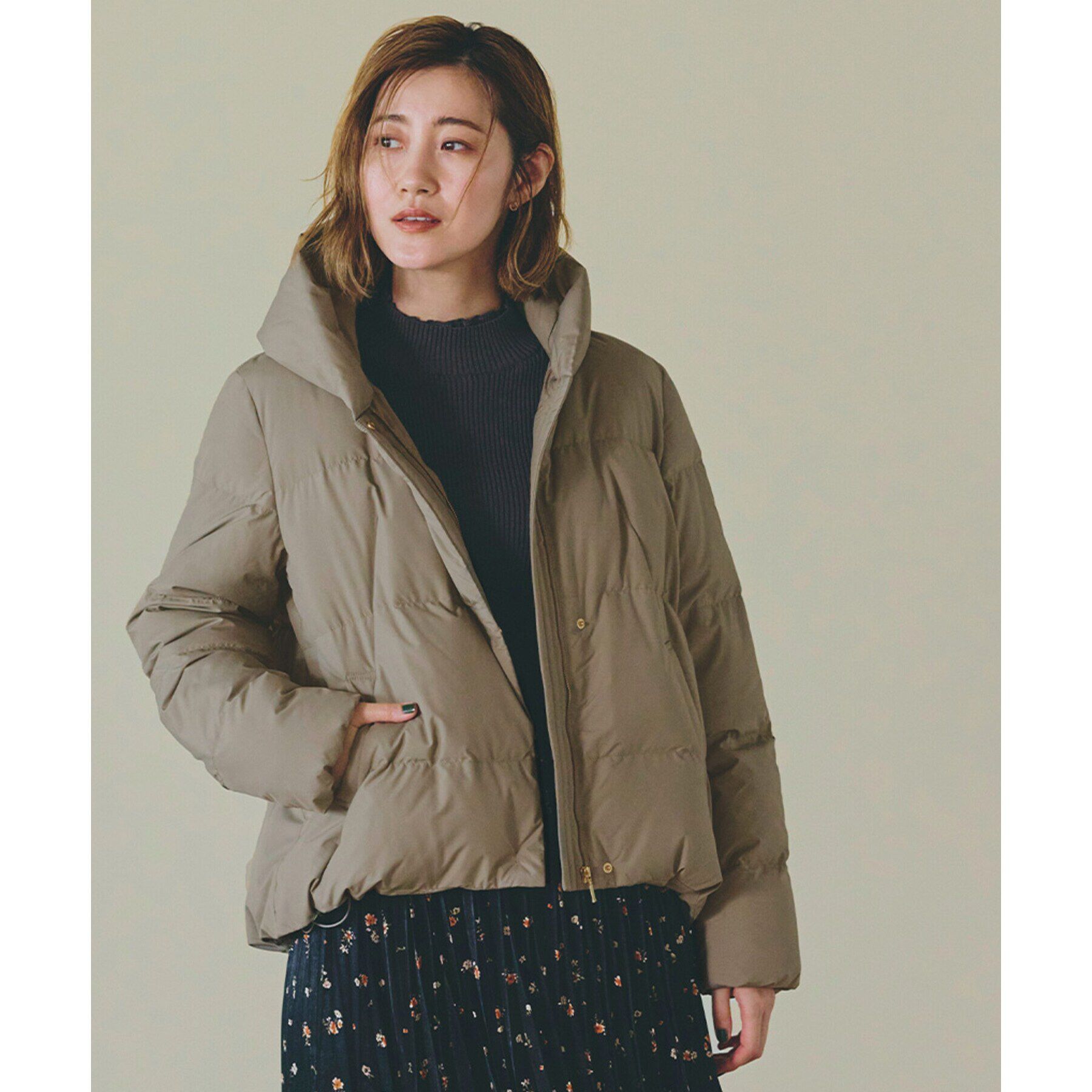 grove「【雑誌掲載】800FP多機能つつまれショートダウン」|ダウン|モカブラウン(042