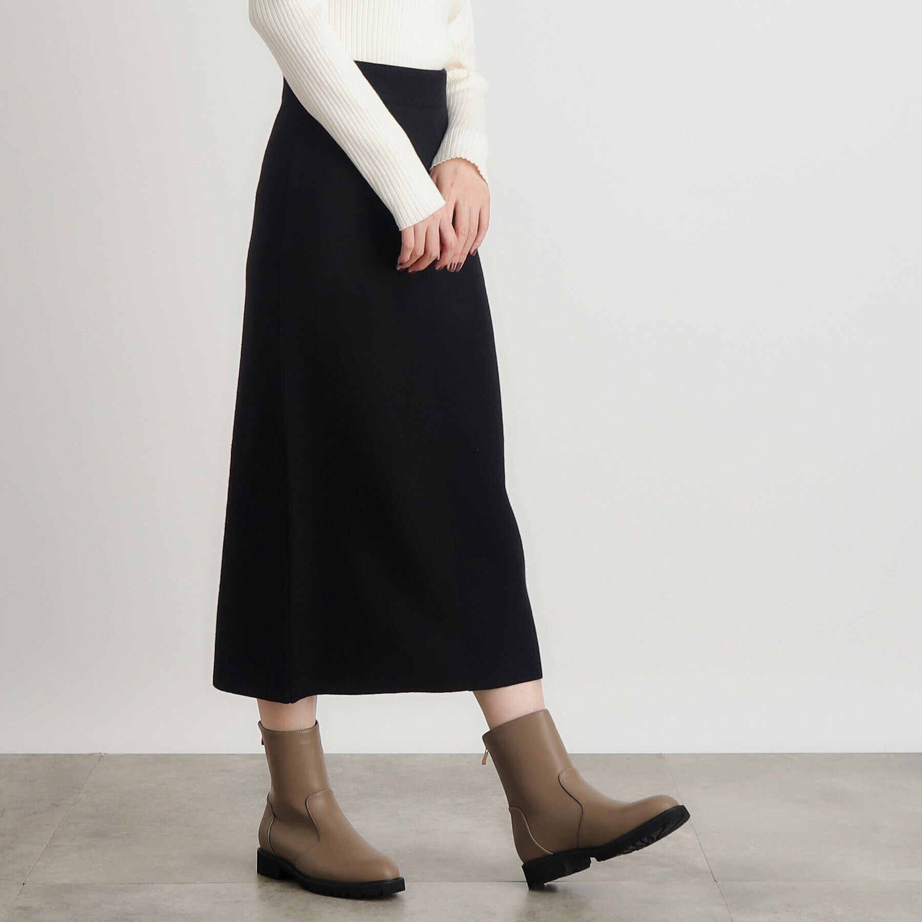 grove「ニットジャカードナロースカート」|スカート|