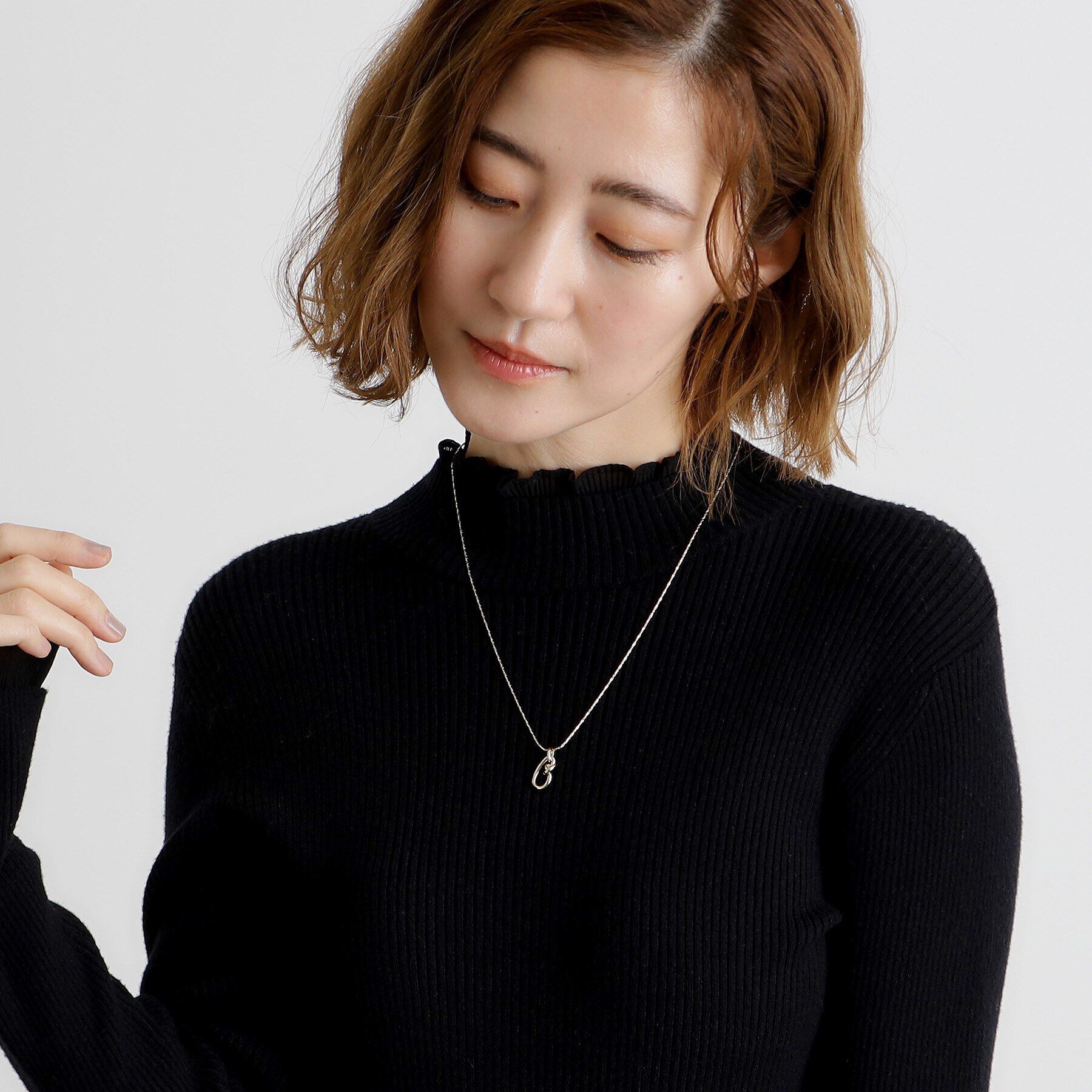 grove「メタルオーバルスライドネックレス【3WAY】」|ネックレス|
