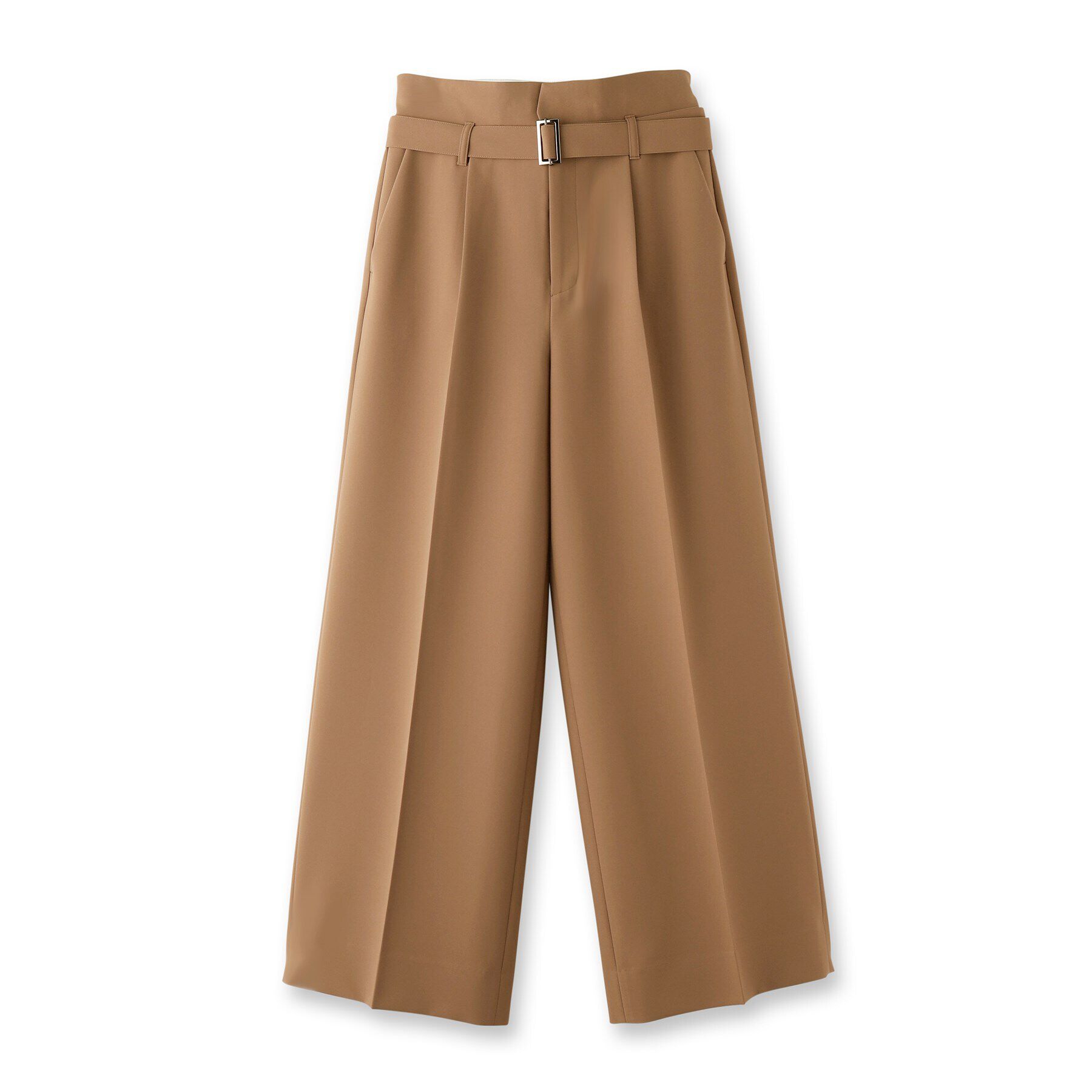 INDIVI「【洗える／トレンド感◎／2WAY】ベルト付タックワイドパンツ」|その他|