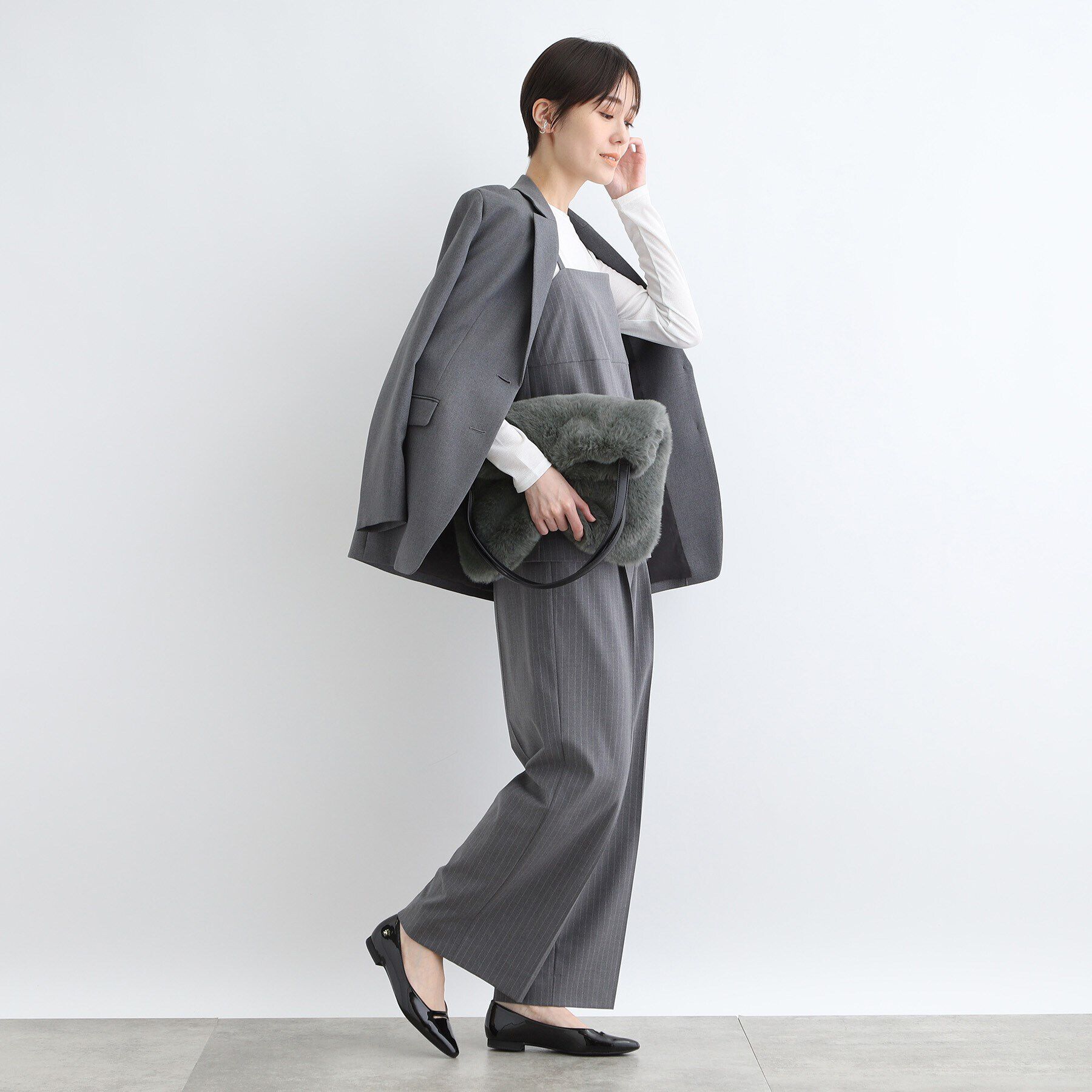 INDIVI「【フェイクファー】ウィンタートートバッグ」|トートバッグ|