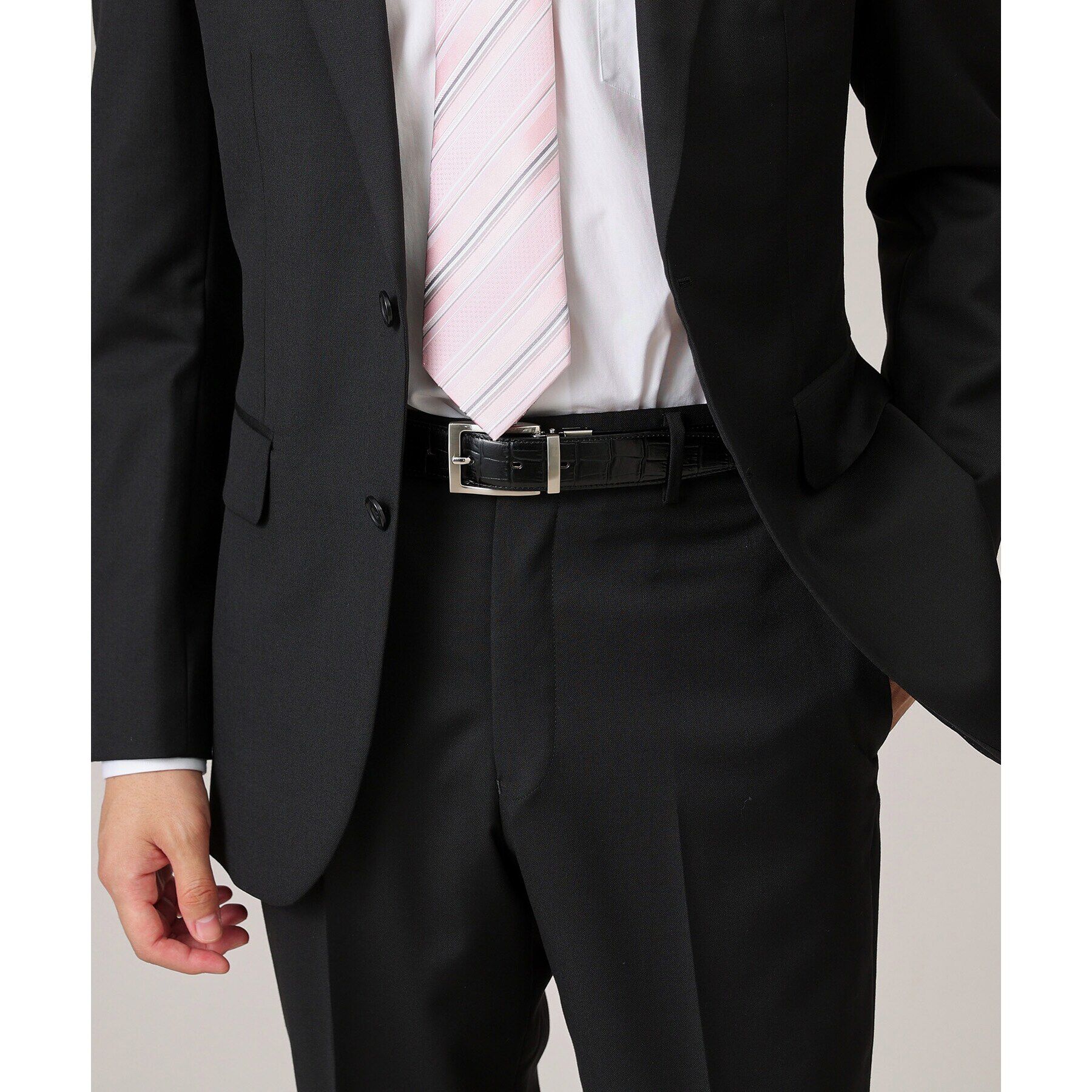 TAKEO KIKUCHI「【リバーシブル/Made in JAPAN】クロコ型押し レザーベルト」|ベルト|