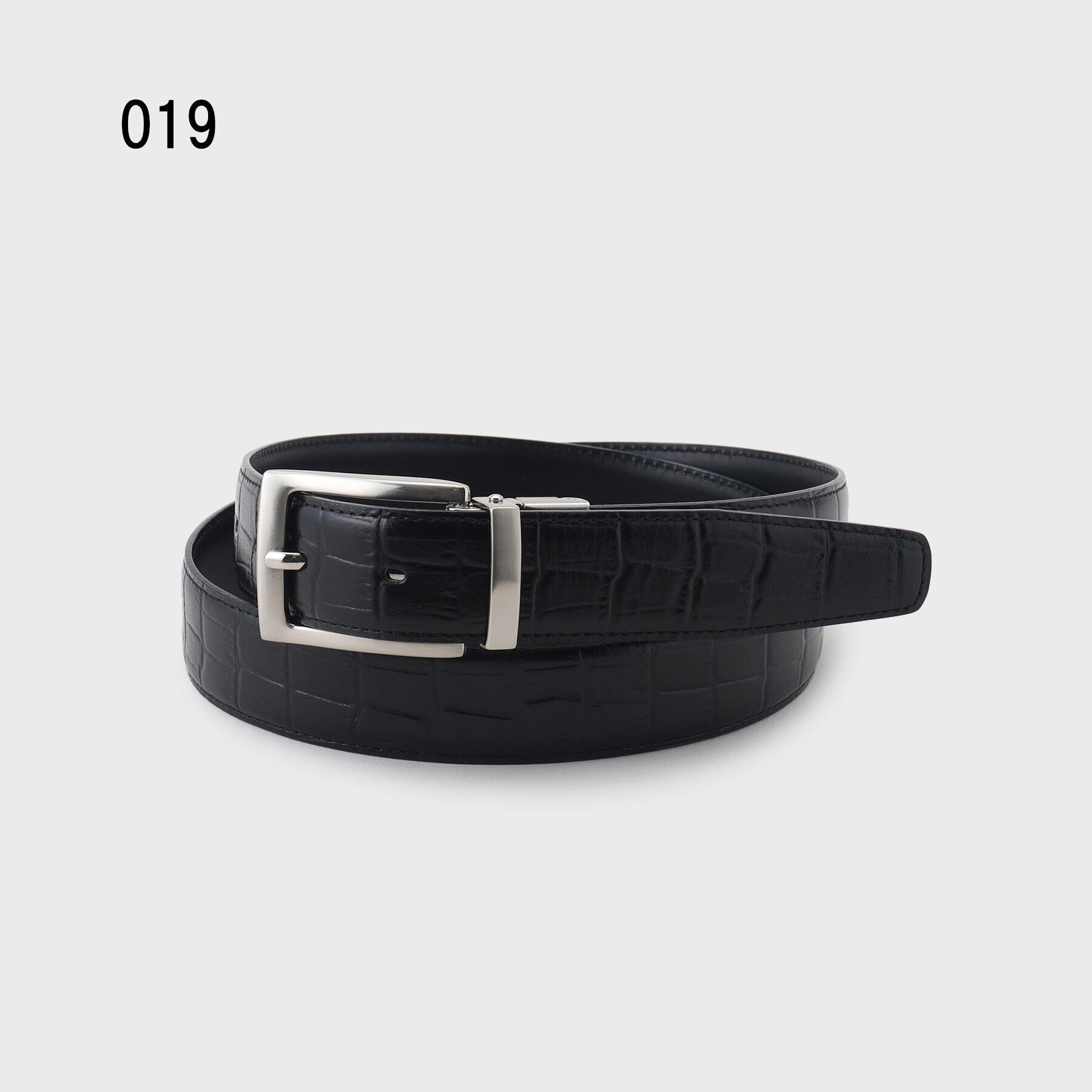 TAKEO KIKUCHI「【リバーシブル/Made in JAPAN】クロコ型押し レザーベルト」|ベルト|