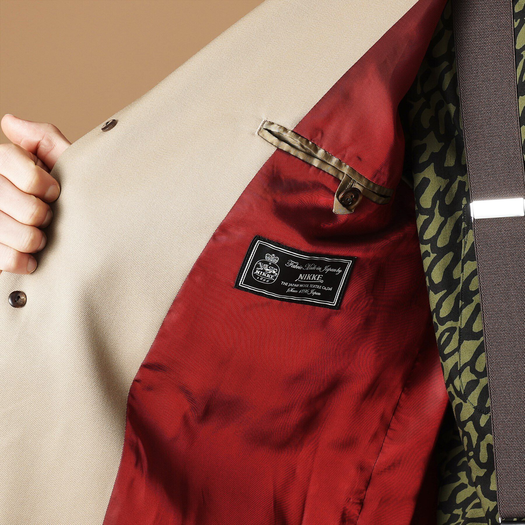 40CARATS&525「ギャバジン ノーカラージャケット」|テーラードジャケット|