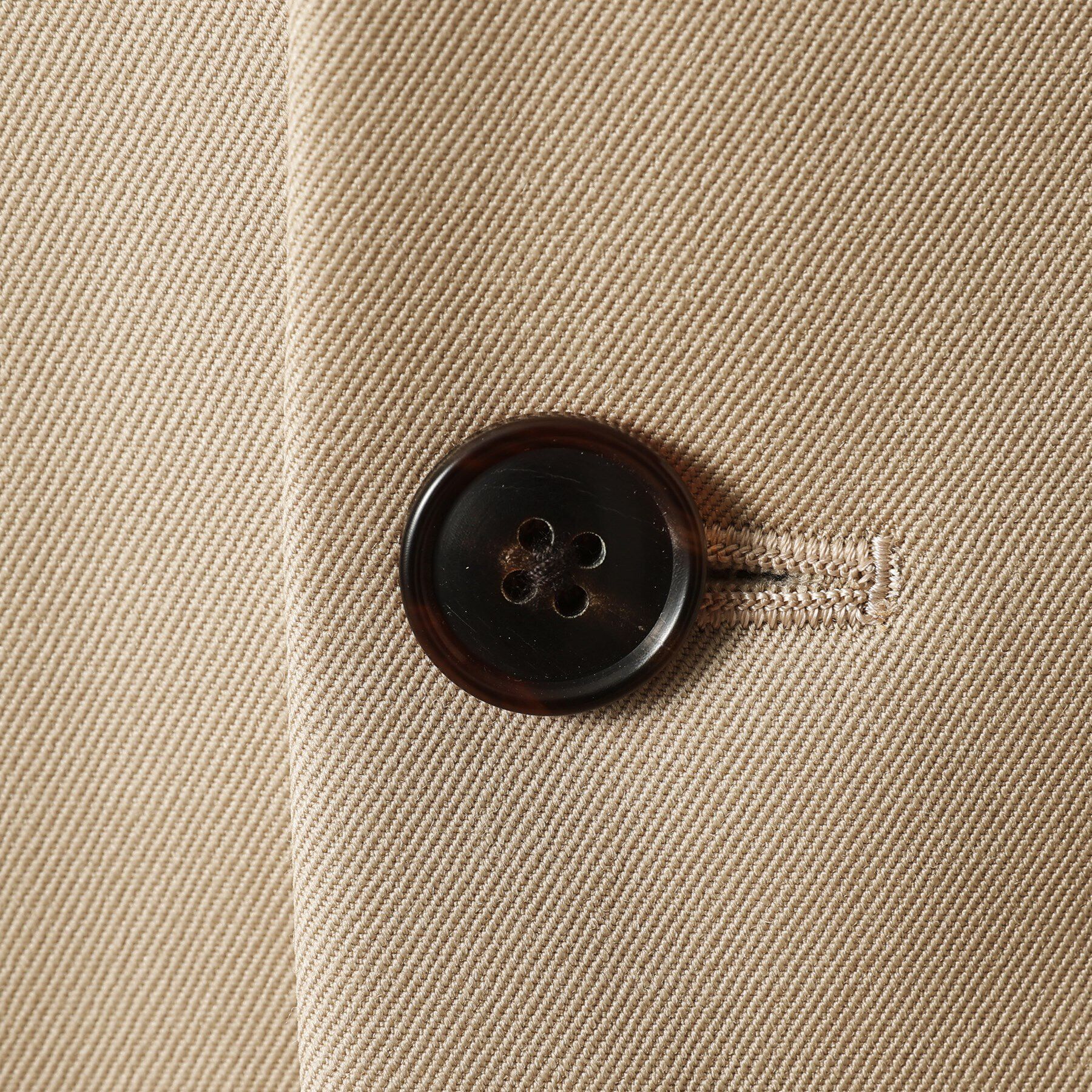 40CARATS&525「ギャバジン ノーカラージャケット」|テーラードジャケット|