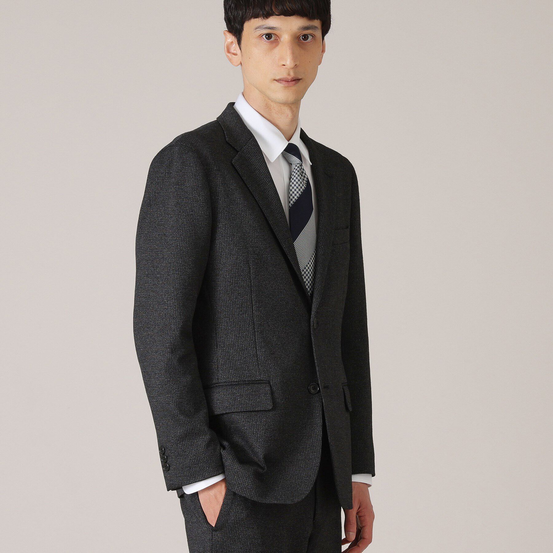 TAKEO KIKUCHI「【尾州織】ウールブレンド ムリネ千鳥ジャケット/ セットアップ対応」|テーラードジャケット|