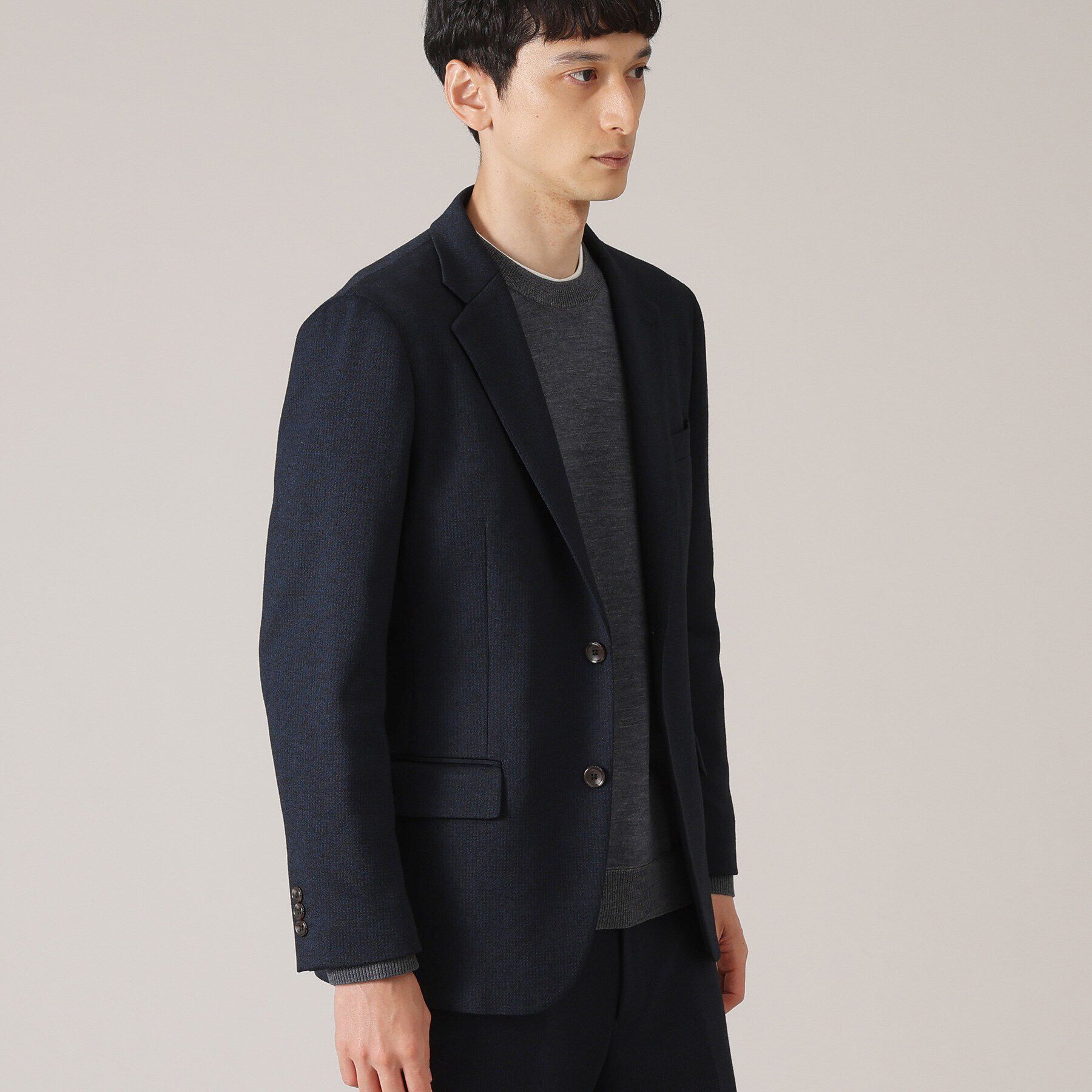 TAKEO KIKUCHI「【尾州織】ウールブレンド ムリネ千鳥ジャケット/ セットアップ対応」|テーラードジャケット|