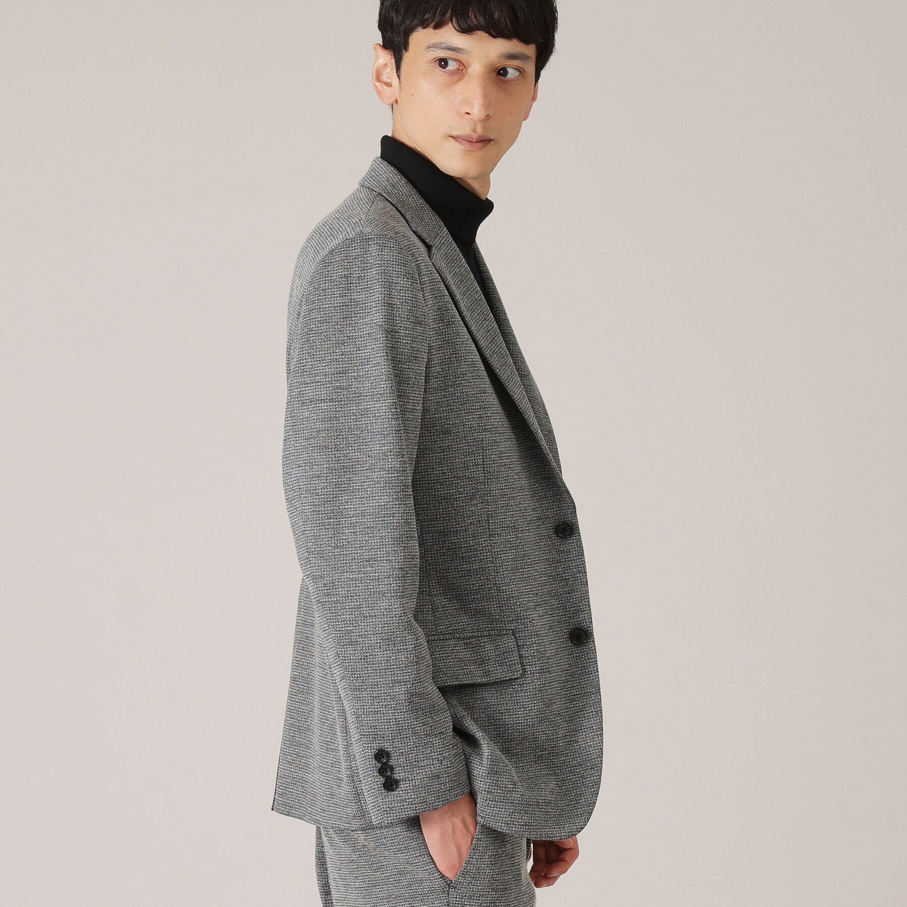 TAKEO KIKUCHI「【尾州織】ウールブレンド ムリネ千鳥ジャケット/ セットアップ対応」|テーラードジャケット|