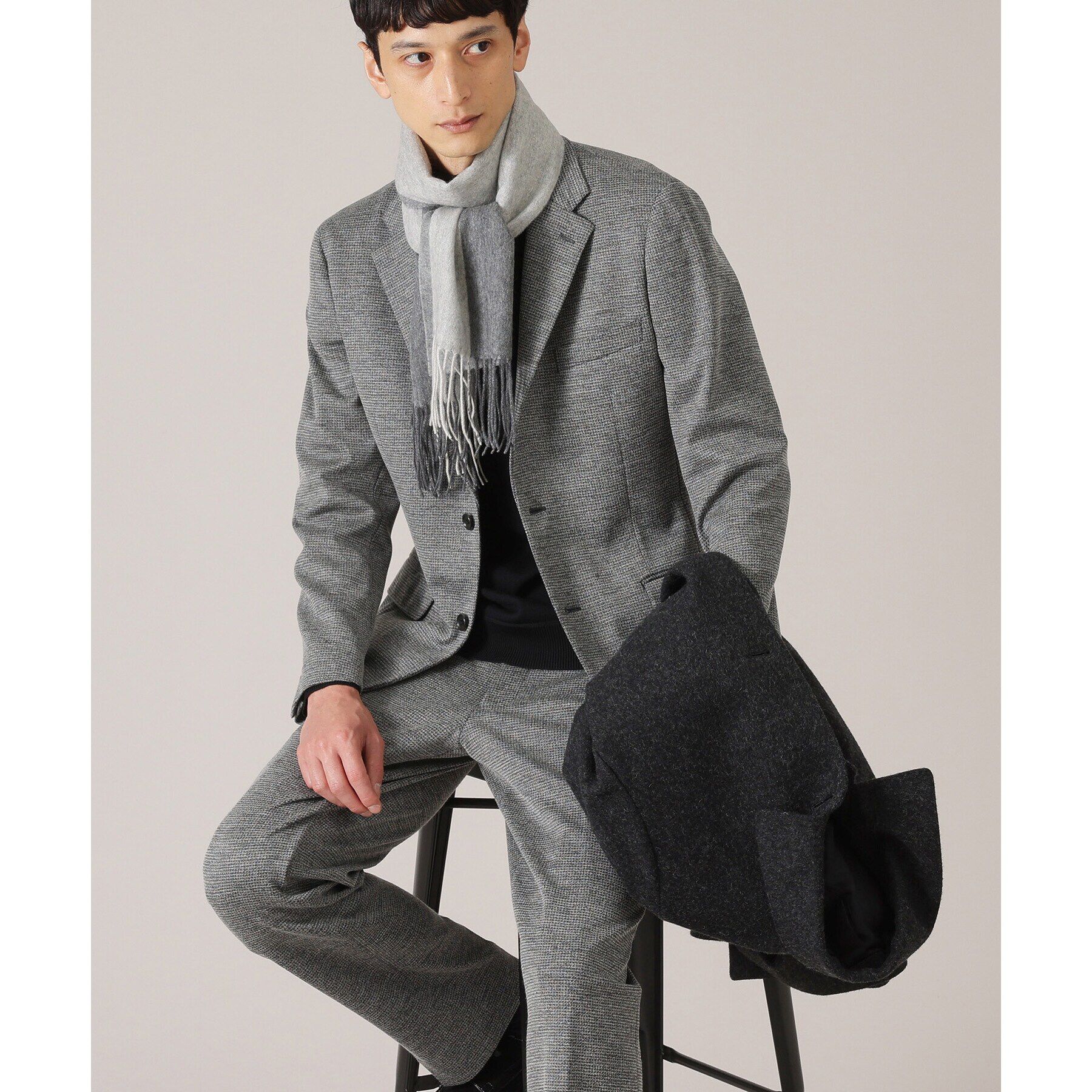 TAKEO KIKUCHI「【尾州織】ウールブレンド ムリネ千鳥ジャケット/ セットアップ対応」|テーラードジャケット|