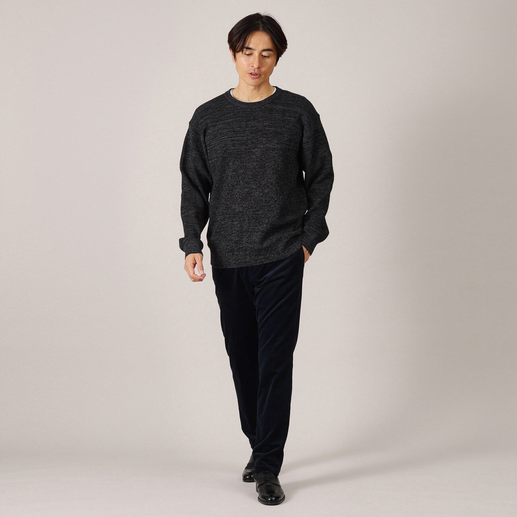 TAKEO KIKUCHI「メランジプルオーバーニット」|ニット・セーター|
