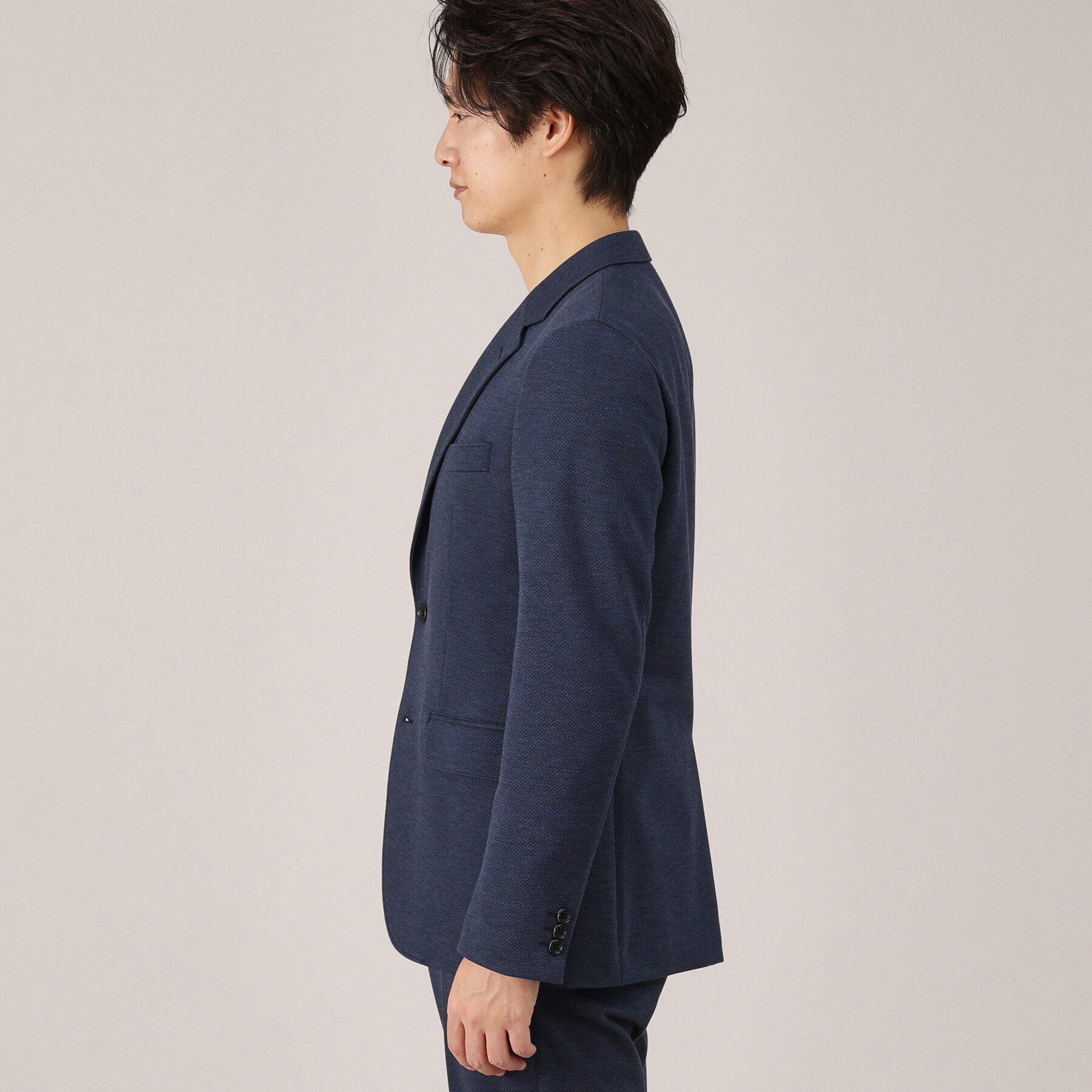 TAKEO KIKUCHI「メランジ ハニカム ストレッチ ジャケット」|テーラードジャケット|