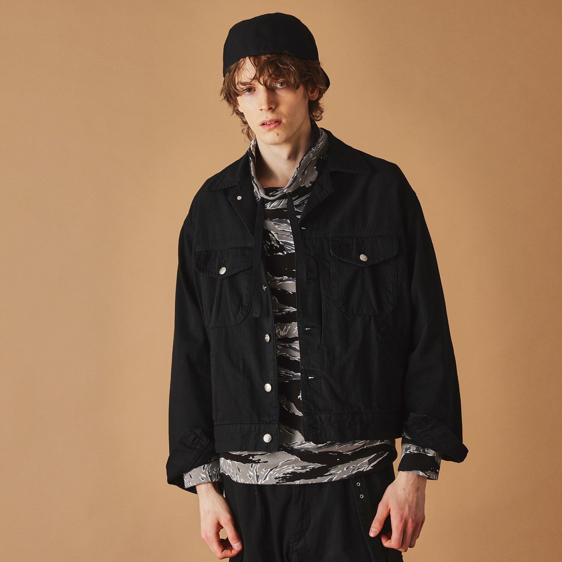 40CARATS&525「525DENIM ワークジャケット」|デニムジャケット|ブラック(019)