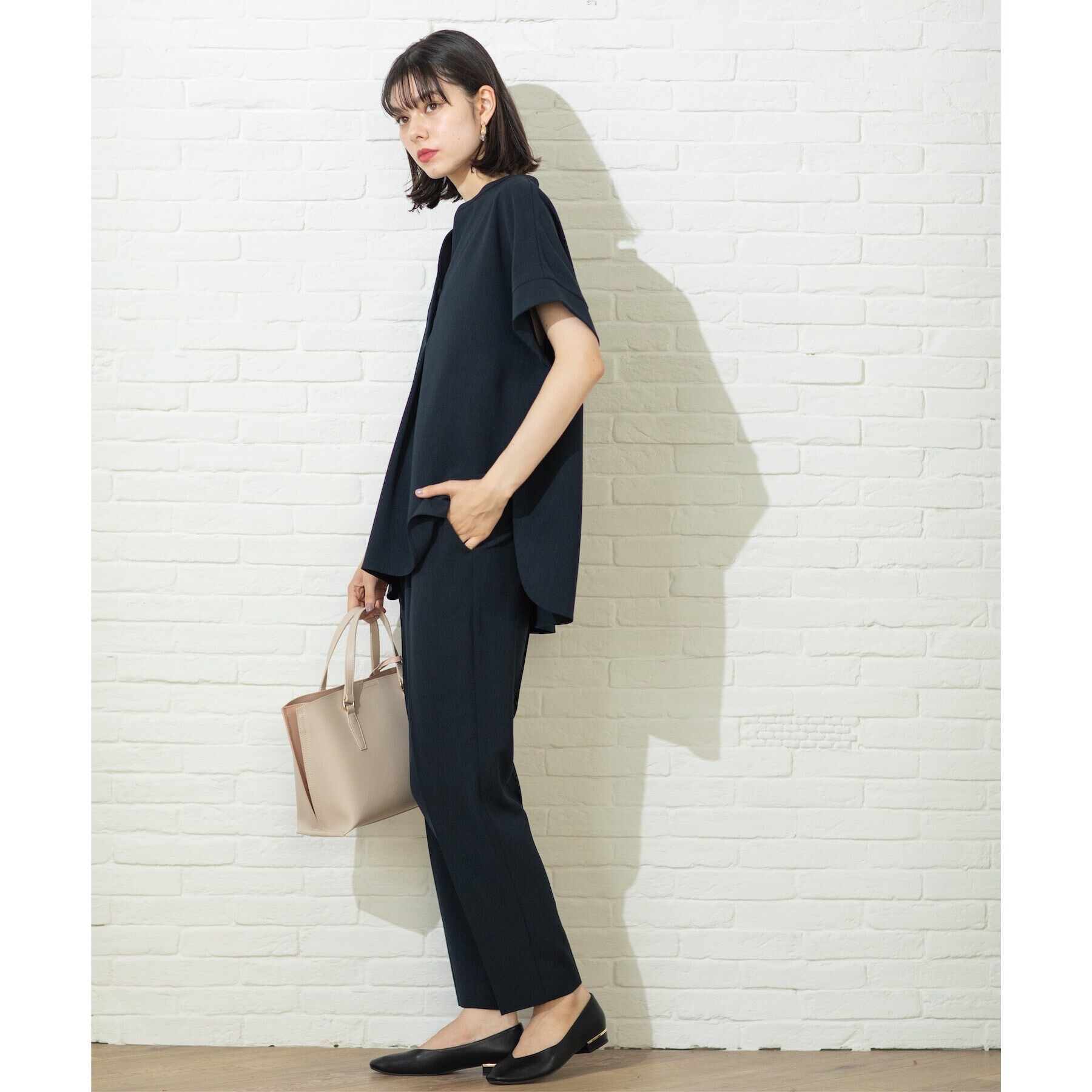 OPAQUE.CLIP「≪SS-LLsize≫ ストレッチ美脚イージーテーパードパンツ/セットアップ対応 【防シワ/抗ピル/」|その他|