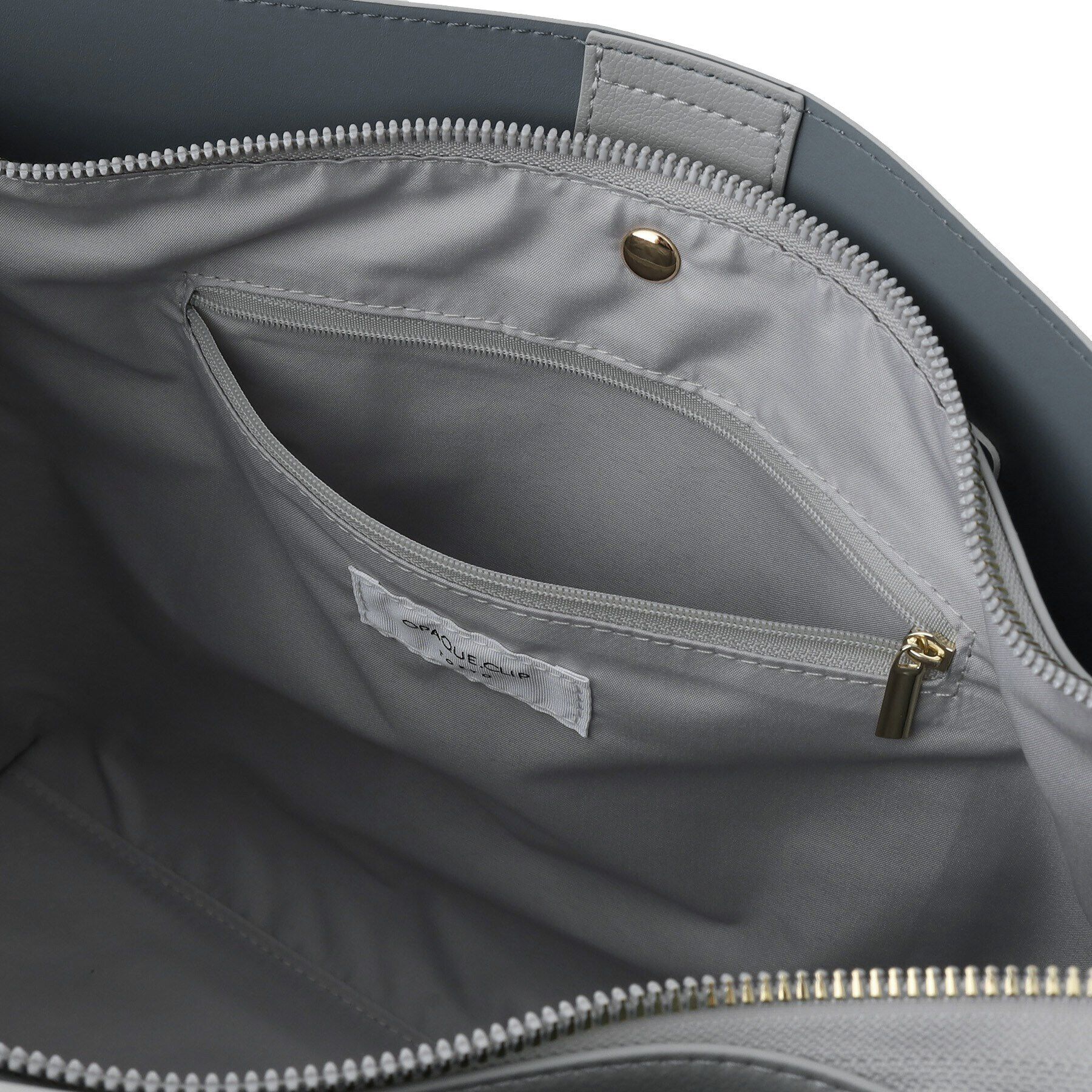 OPAQUE.CLIP「【A4サイズ対応／通勤対応】バイカラースムース合皮トートバッグ」|トートバッグ|