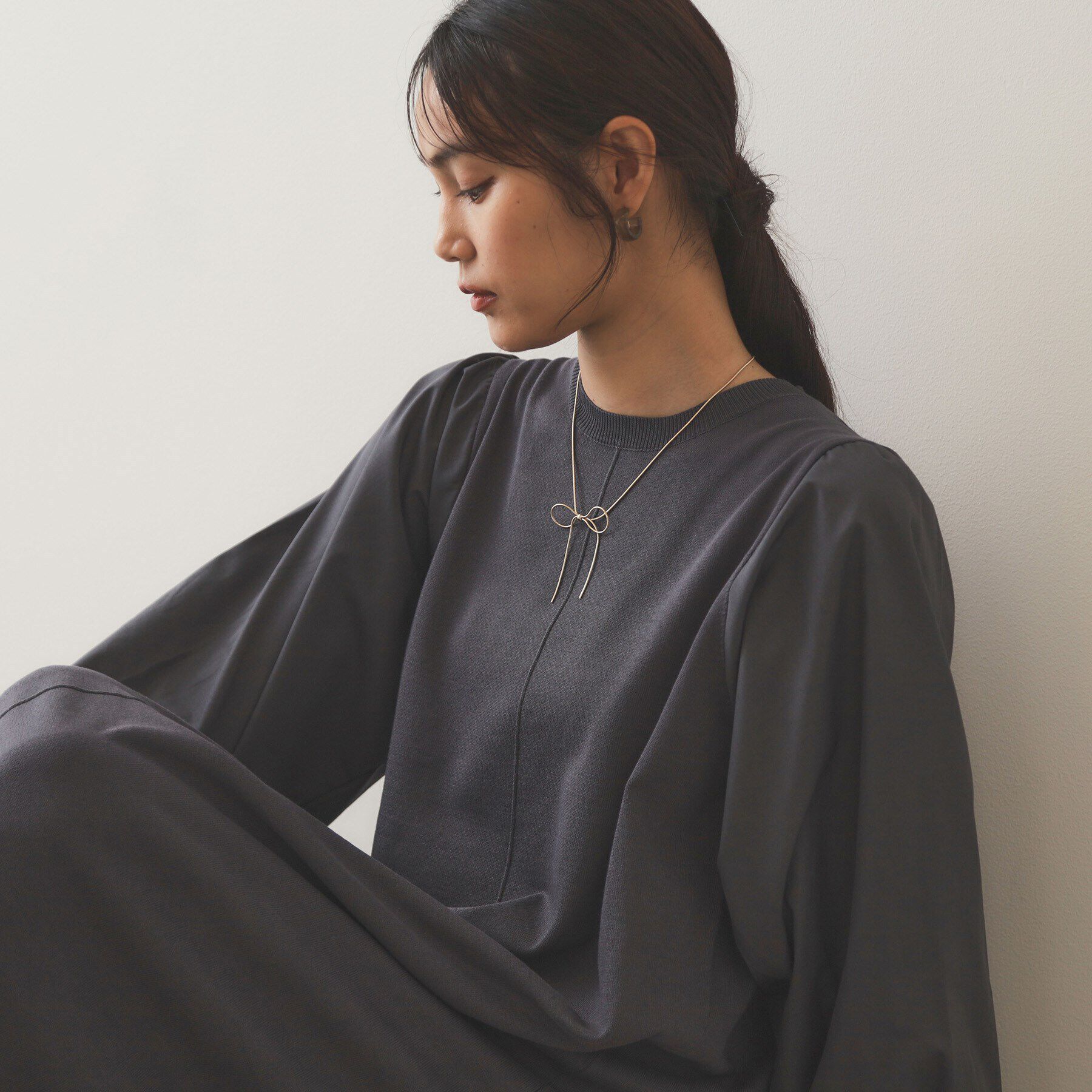 OPAQUE.CLIP「リボンチョーカー」|ネックレス|