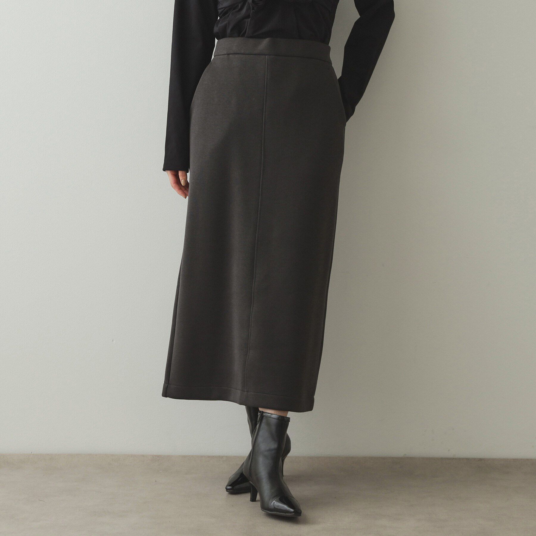 OPAQUE.CLIP「イージーナロースカート/セットアップ対応【洗濯機洗い可】」|スカート|