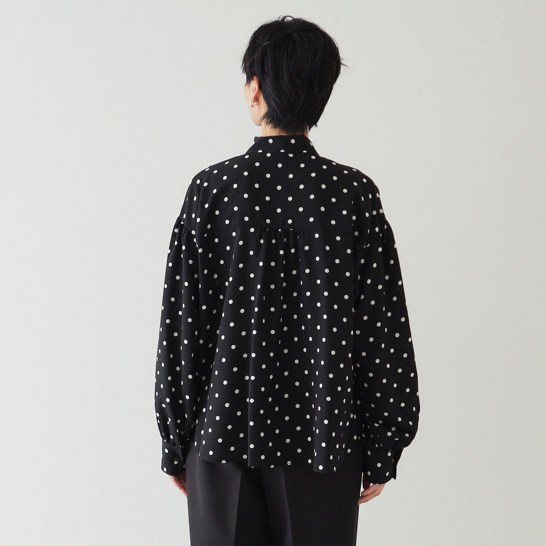 OPAQUE.CLIP「《美人百花掲載》ボリュームボウタイブラウス【洗濯機洗い可】」|シャツ・ブラウス|