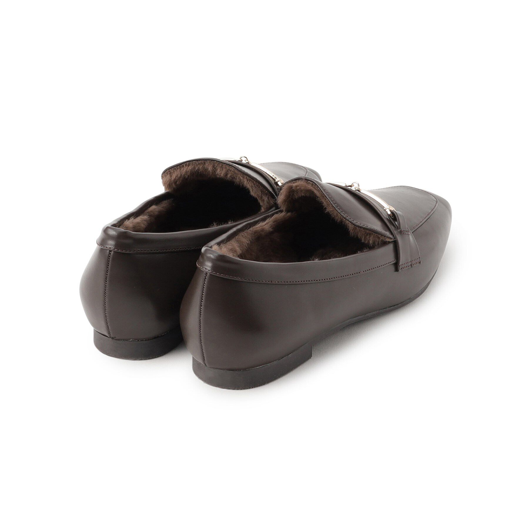 OPAQUE.CLIP「ビット付きフェイクファーローファー」|その他|