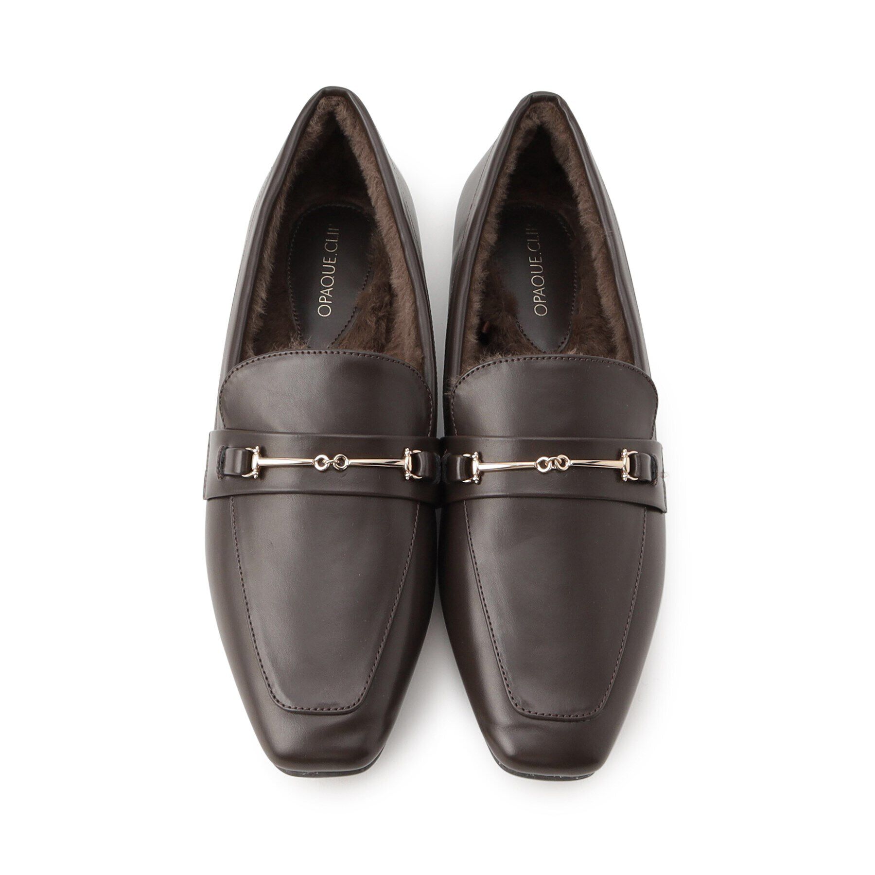 OPAQUE.CLIP「ビット付きフェイクファーローファー」|その他|