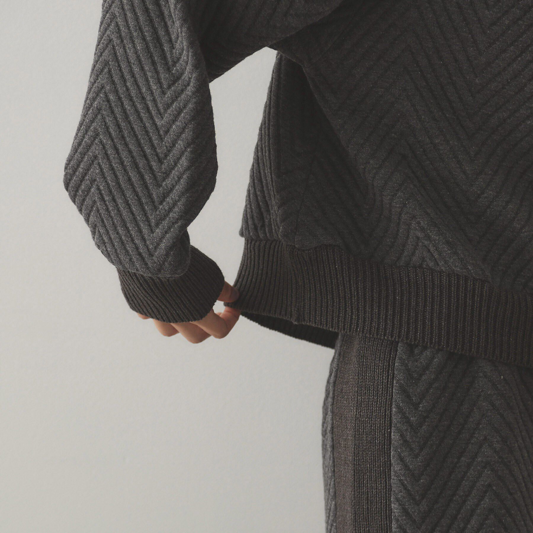 OPAQUE.CLIP「キルティングジャカードトップス/セットアップ対応【洗濯機洗い可】」|Tシャツ・カットソー|