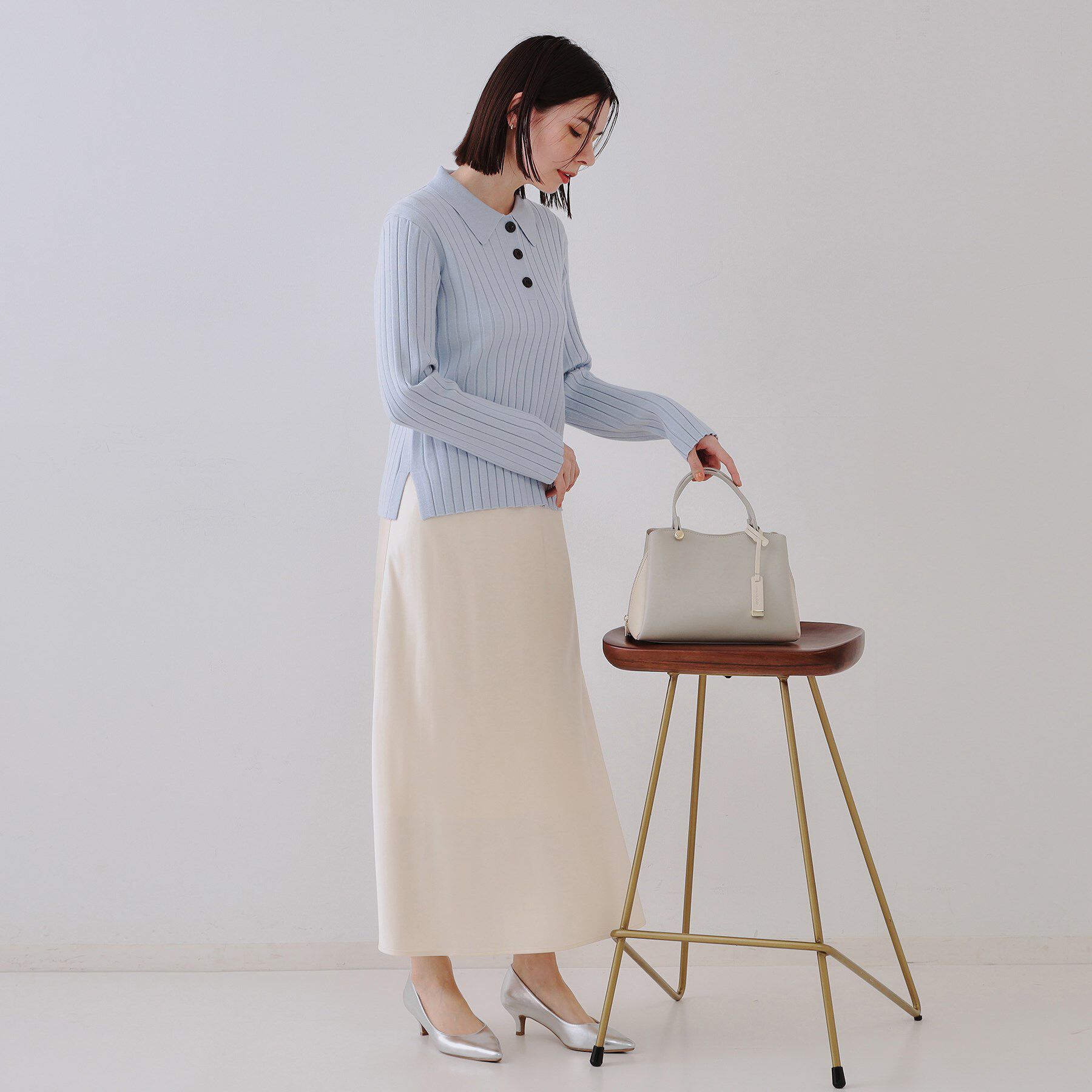 OPAQUE.CLIP「【2WAY】バイカラーミドルボストンバッグ」|ボストンバッグ|