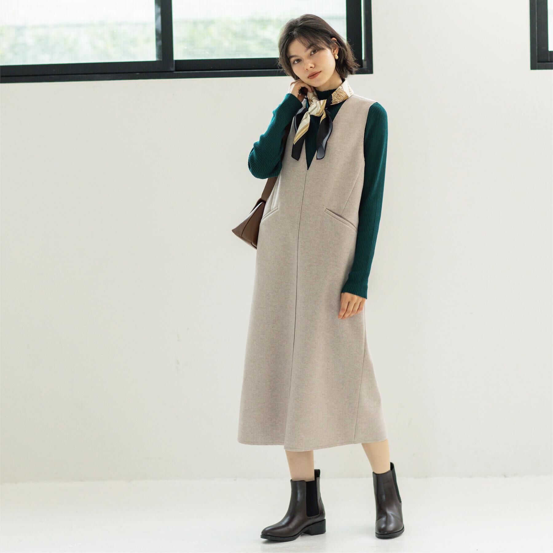 OPAQUE.CLIP「ハイネックリブニット【洗濯機OK】《6col》」|ニット・セーター|