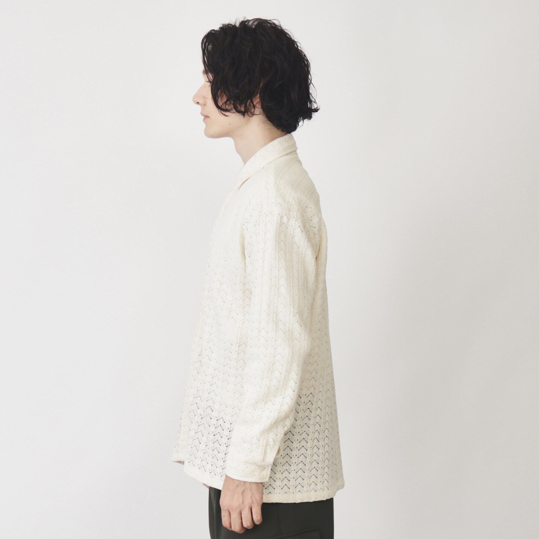 THE SHOP TK「テクスチャーニットシャツ」|シャツ・ブラウス|