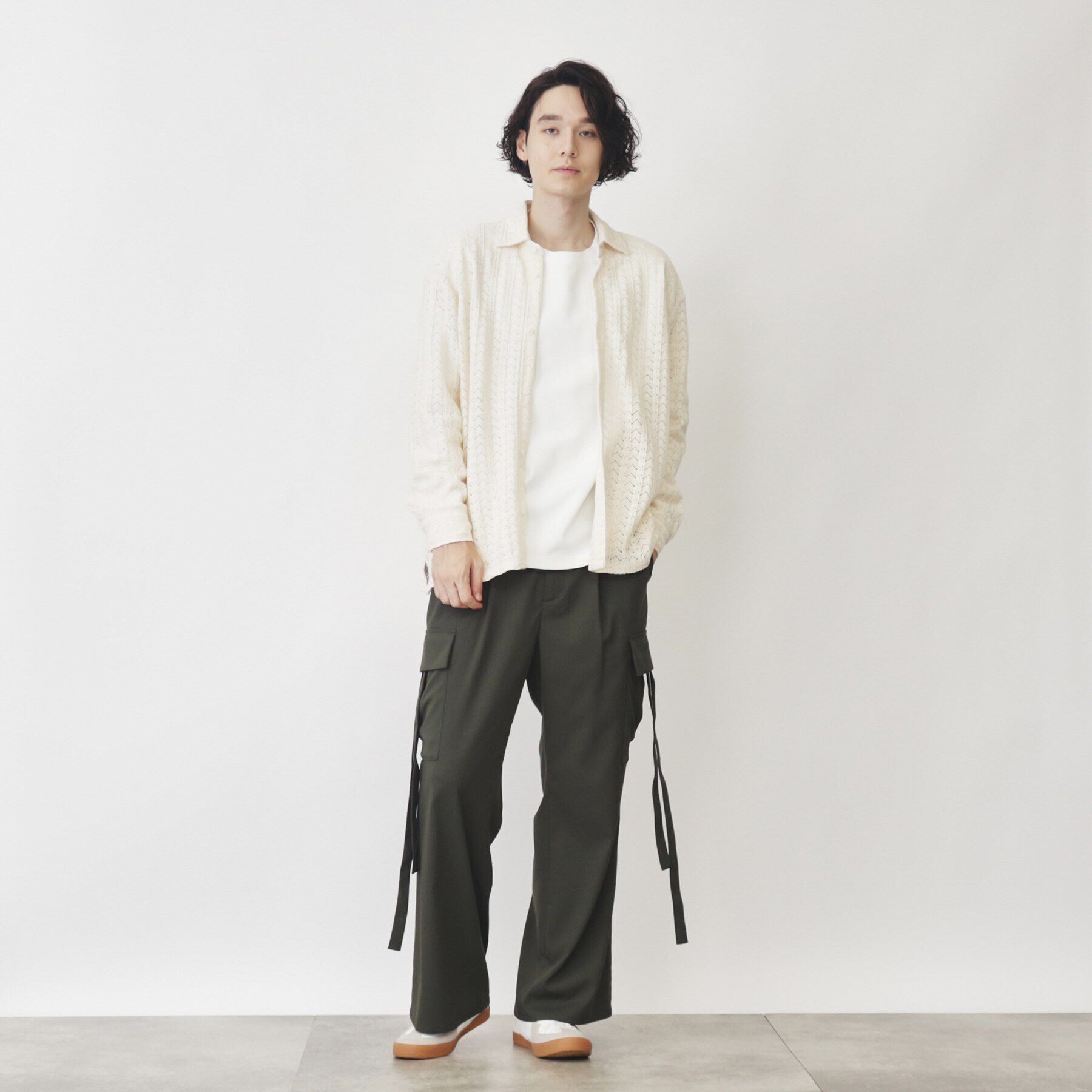 THE SHOP TK「テクスチャーニットシャツ」|シャツ・ブラウス|