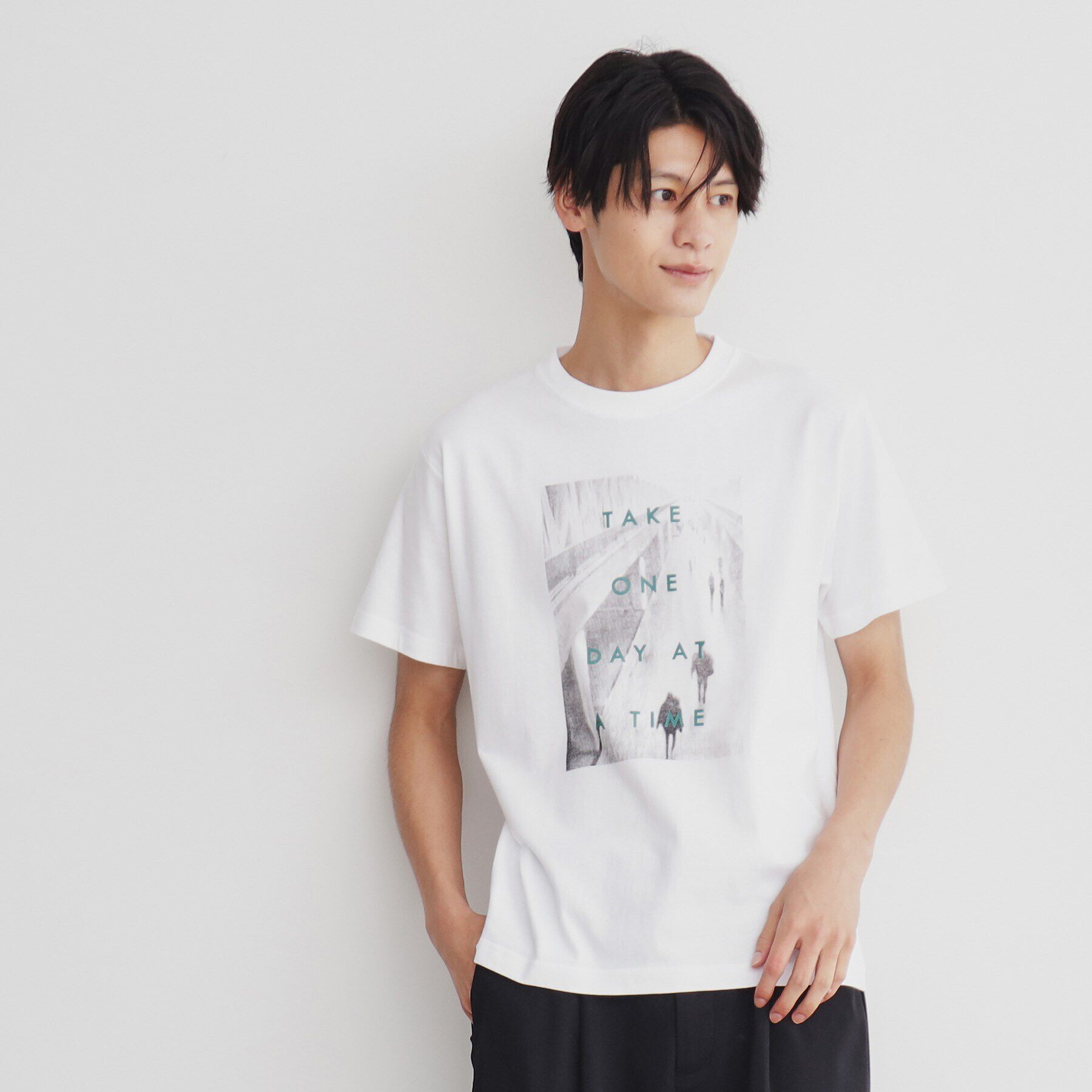 THE SHOP TK「プリントアソート半袖Tシャツ」|Tシャツ・カットソー|オフホワイト(003