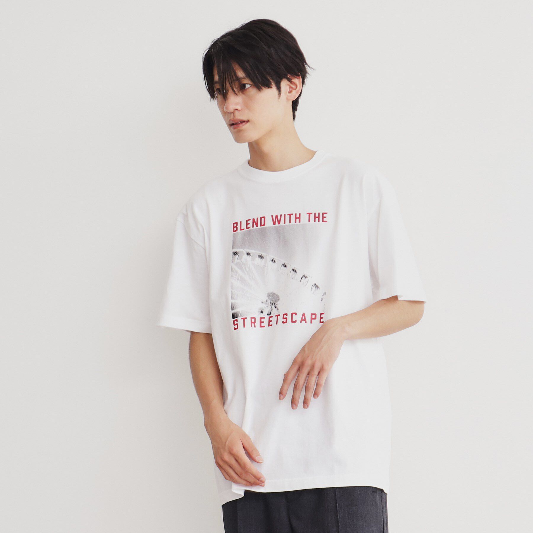 THE SHOP TK「プリントアソート半袖Tシャツ」|Tシャツ・カットソー|オフホワイト(403