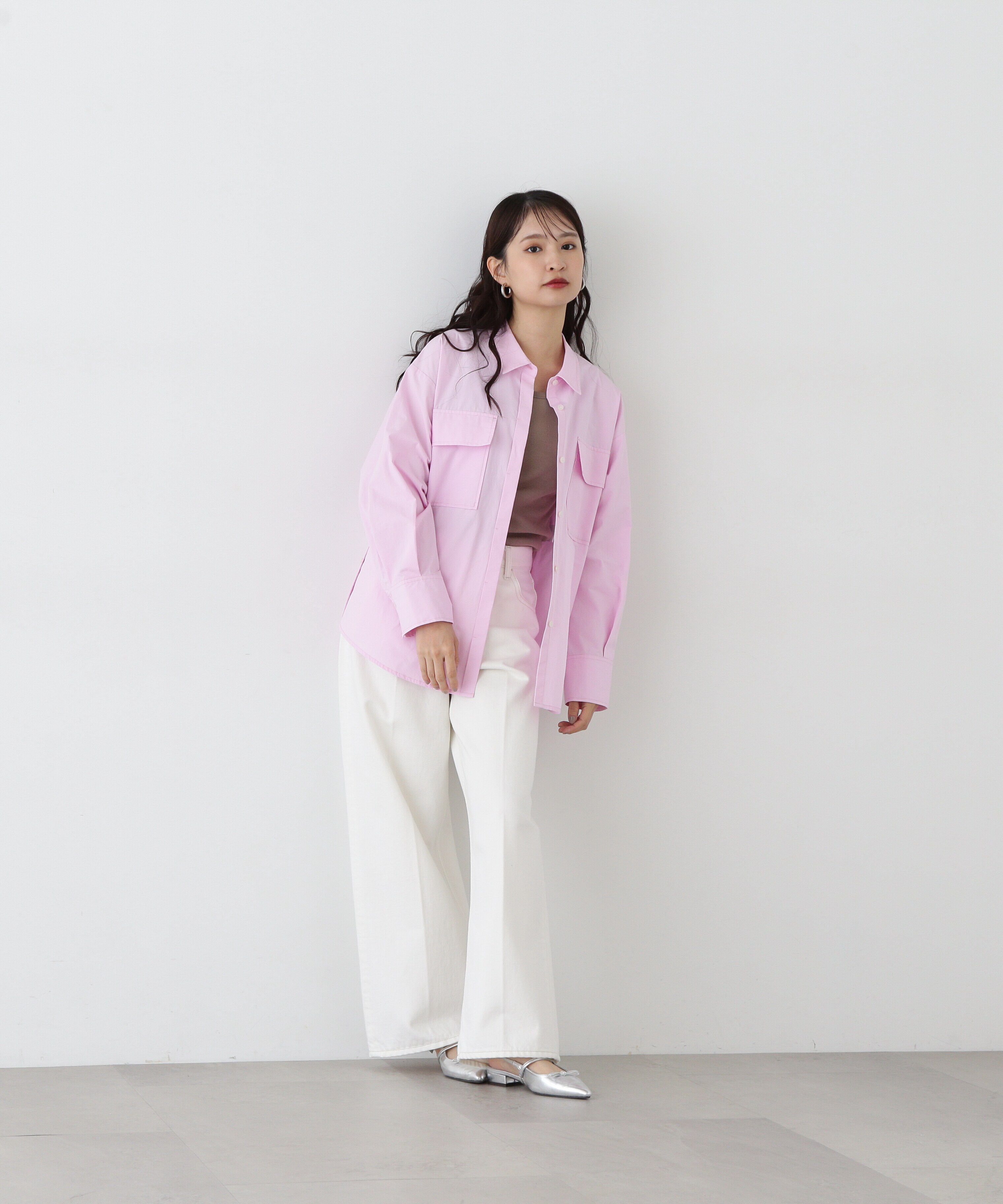  「オーバーサイズフラップシャツ」|シャツ・ブラウス|