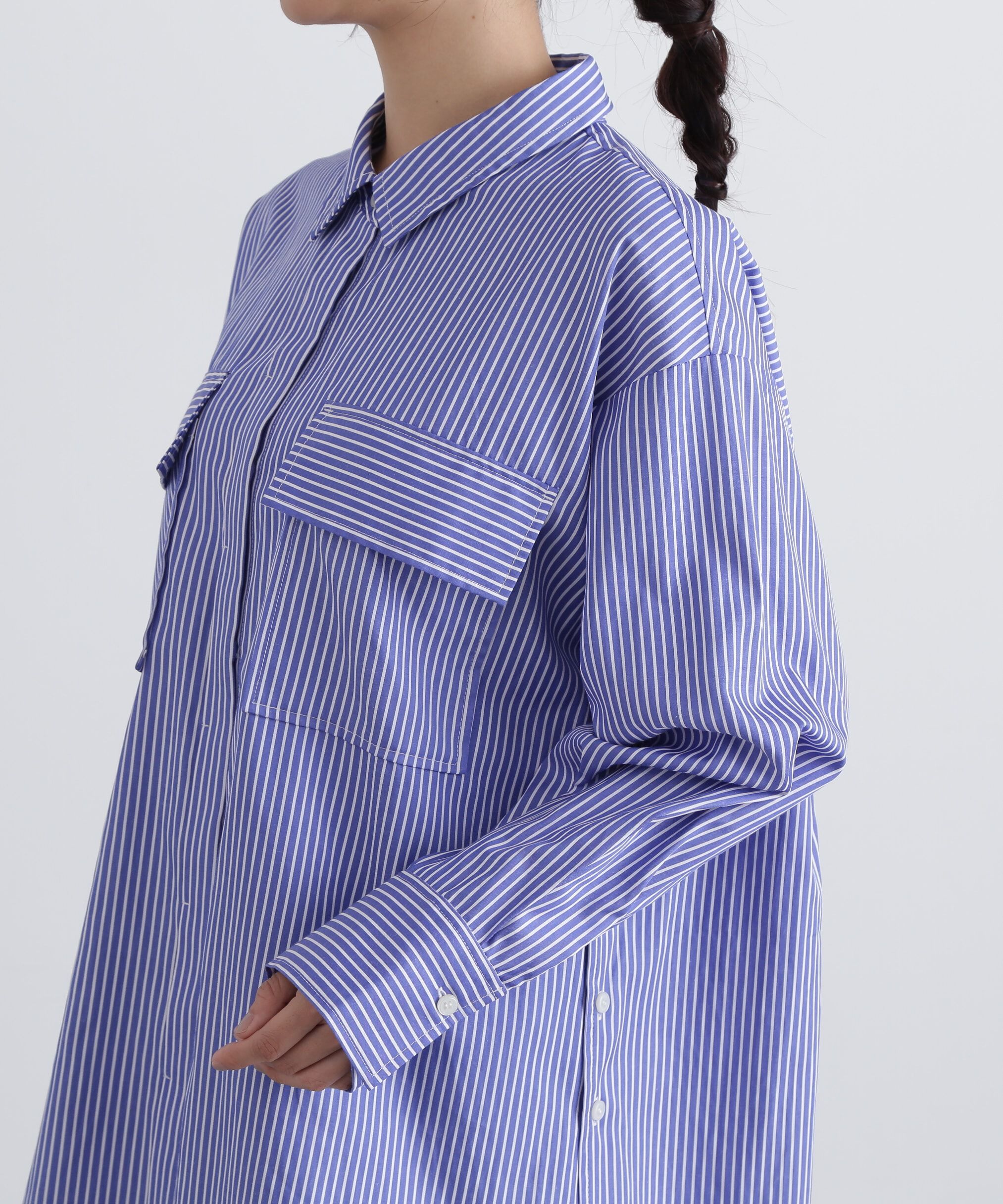  「オーバーサイズフラップシャツ」|シャツ・ブラウス|