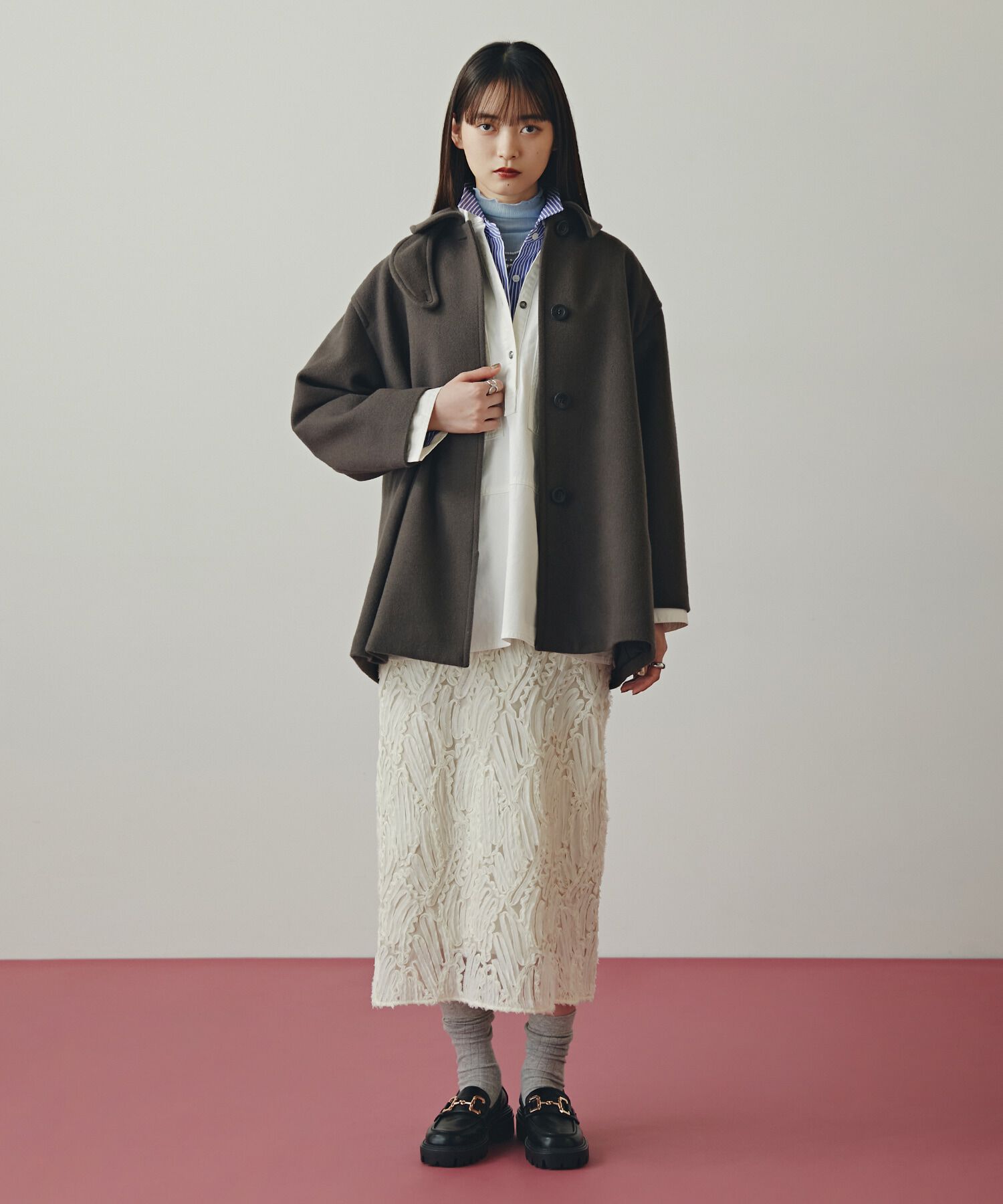  「オーバーサイズフラップシャツ」|シャツ・ブラウス|