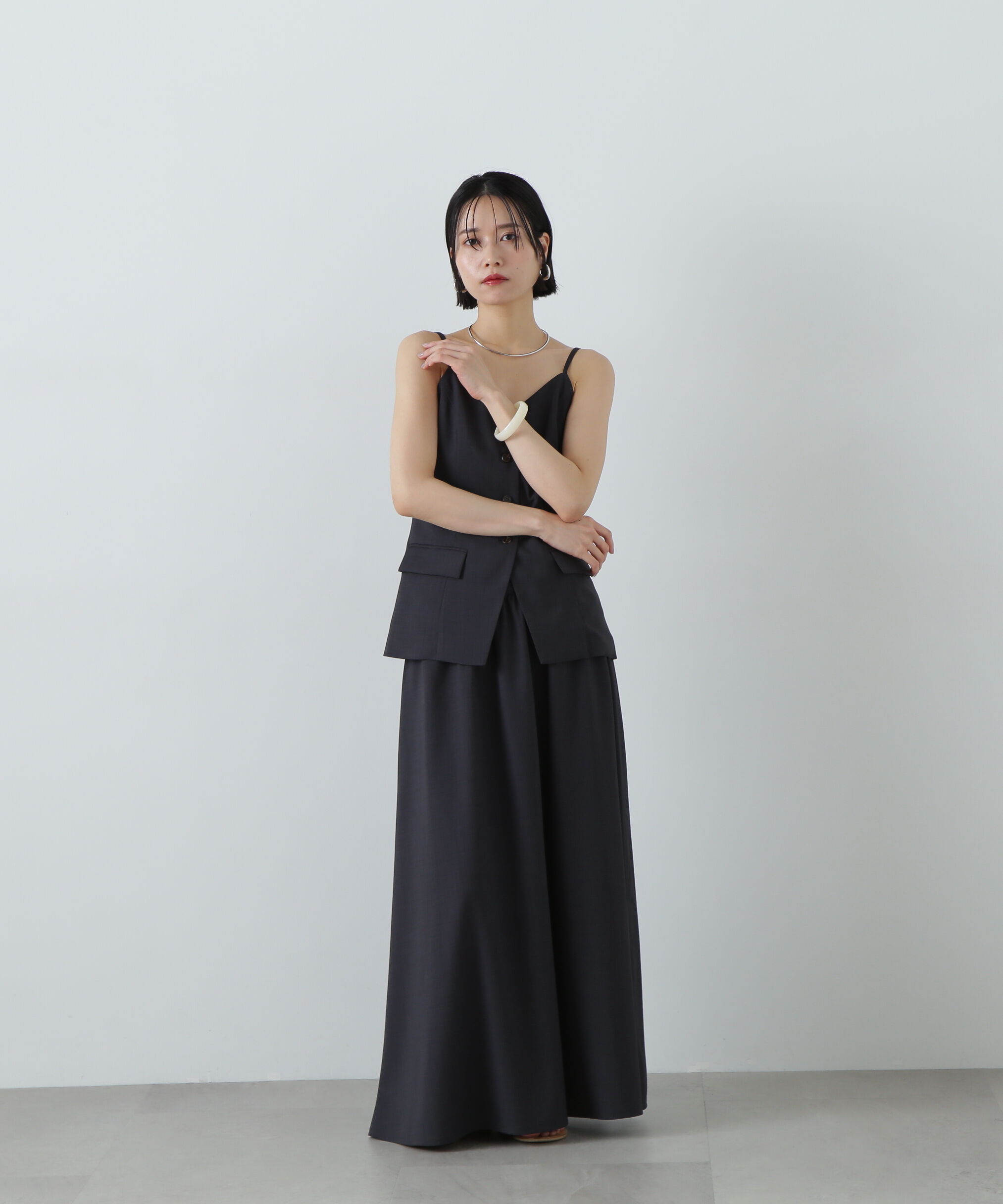  「ビスチェトップ＆スカートセット」|ワンピース|