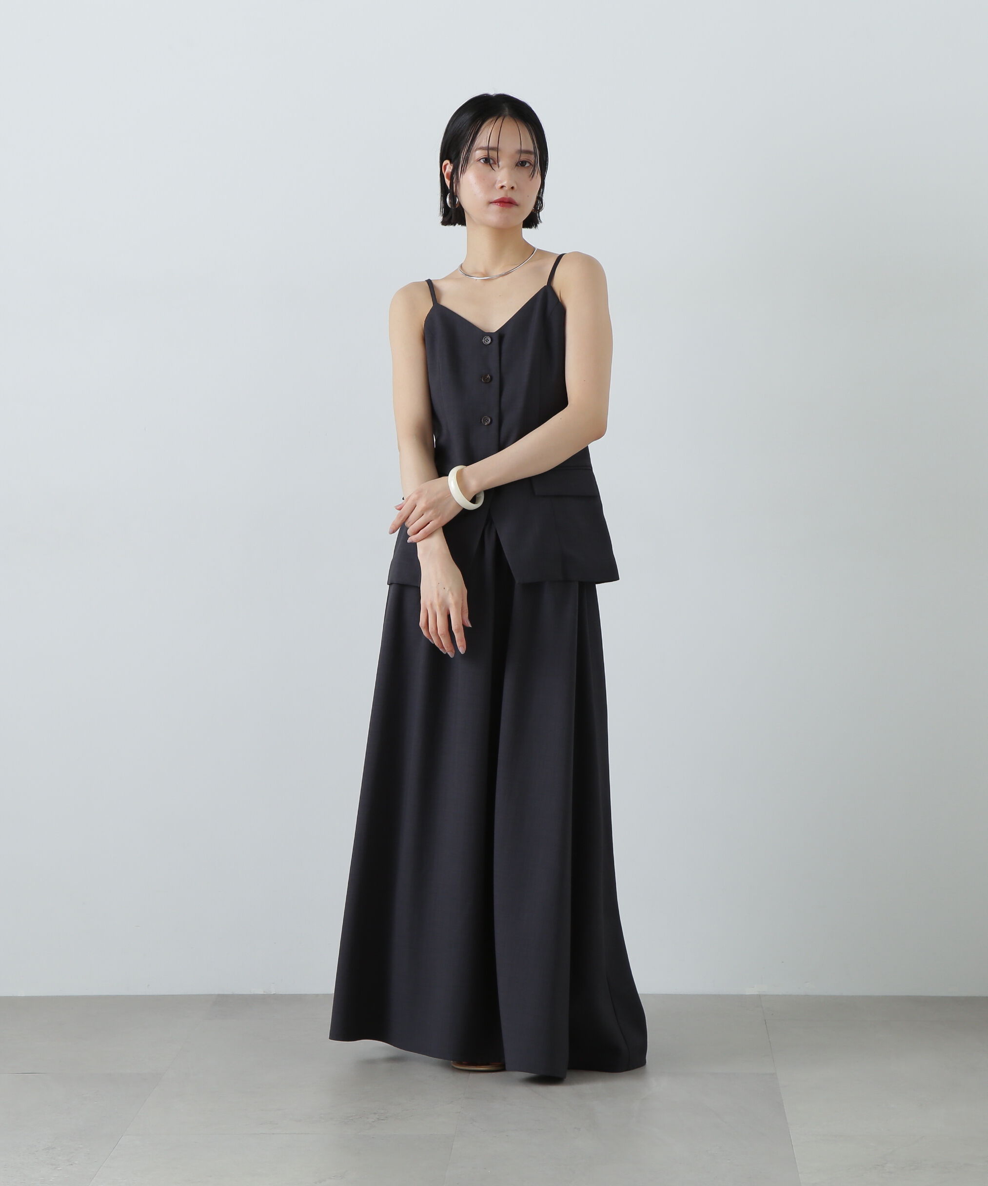  「ビスチェトップ＆スカートセット」|ワンピース|